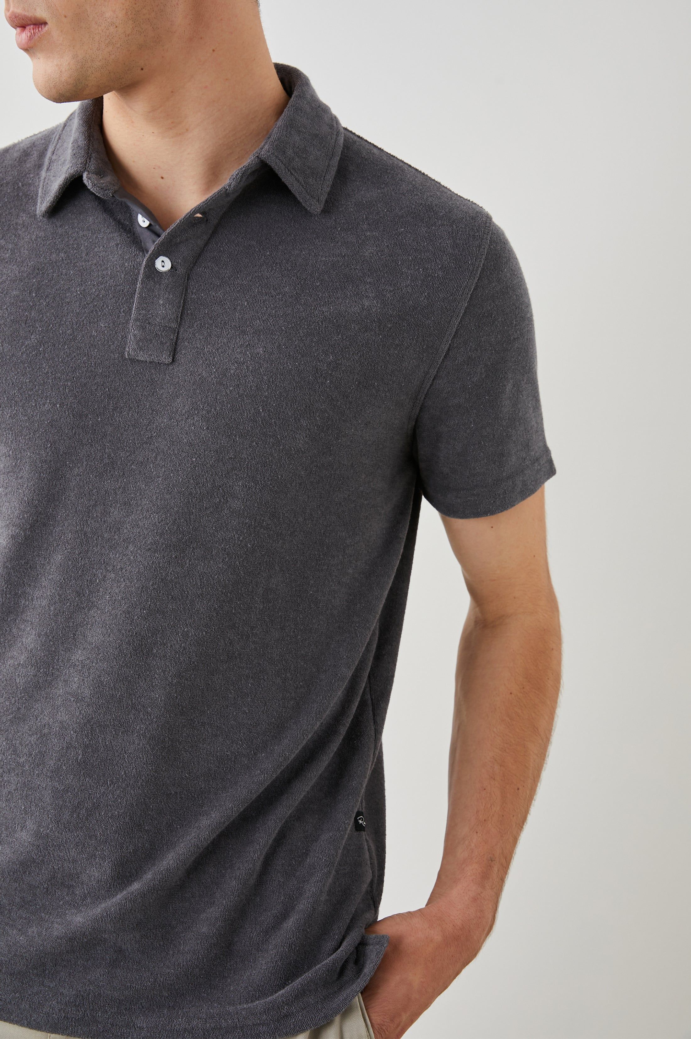 RHEN POLO SHIRT - MACADAM sold by Rails product image thumbnail 2
