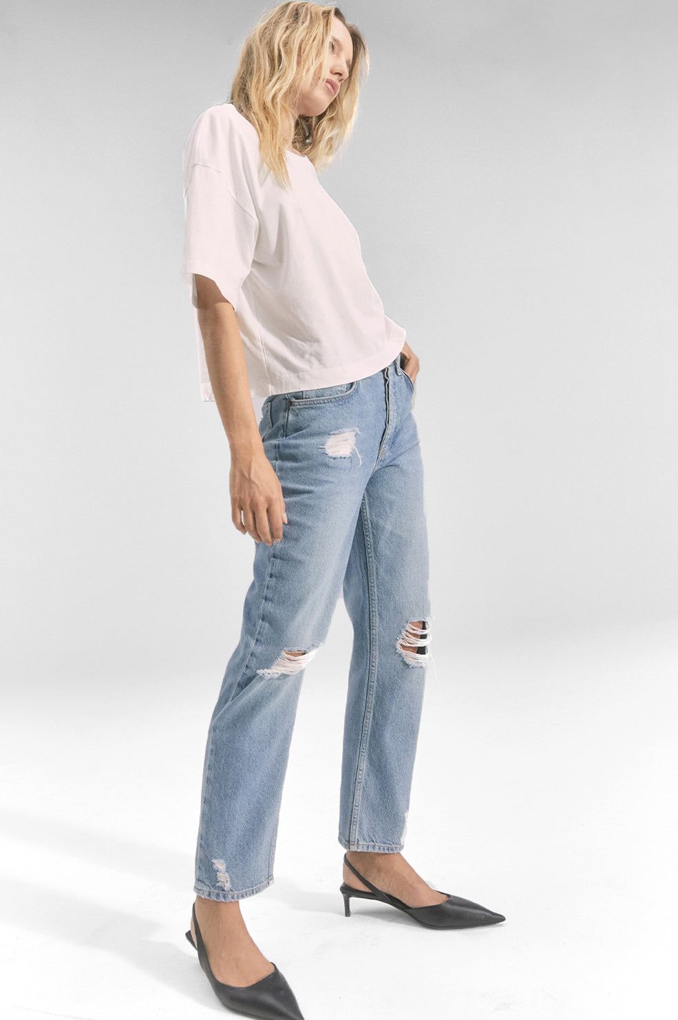 ATWATER BOYFRIEND - SLOUCHY STRAIGHT - ORIGINAL BLUE DISTRESSED sold by Rails product image thumbnail 5