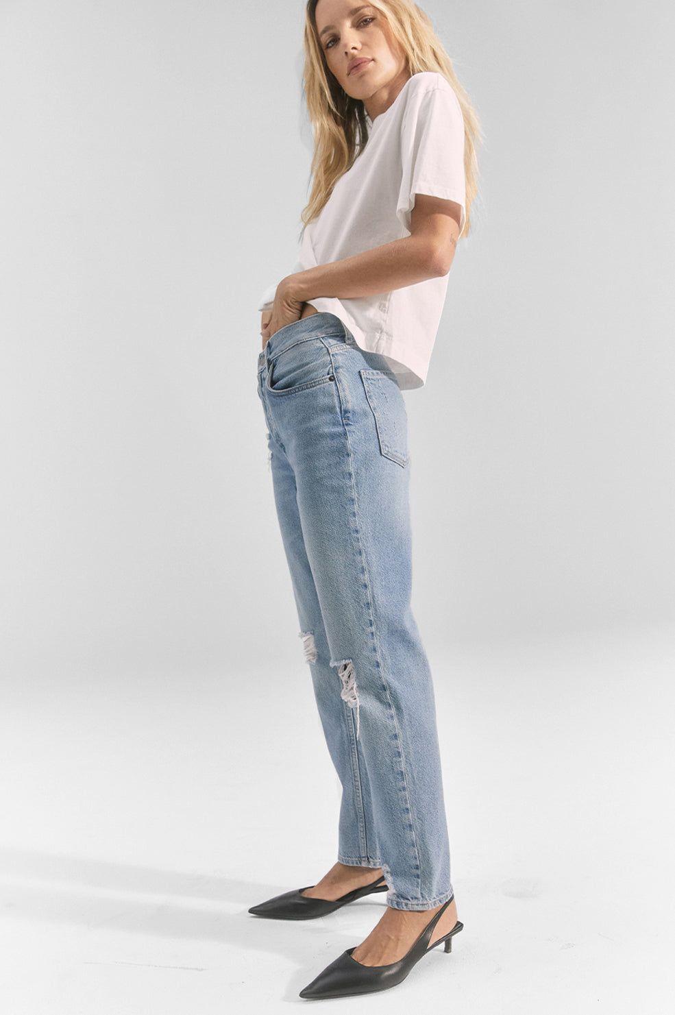 ATWATER BOYFRIEND - SLOUCHY STRAIGHT - ORIGINAL BLUE DISTRESSED sold by Rails product image thumbnail 6
