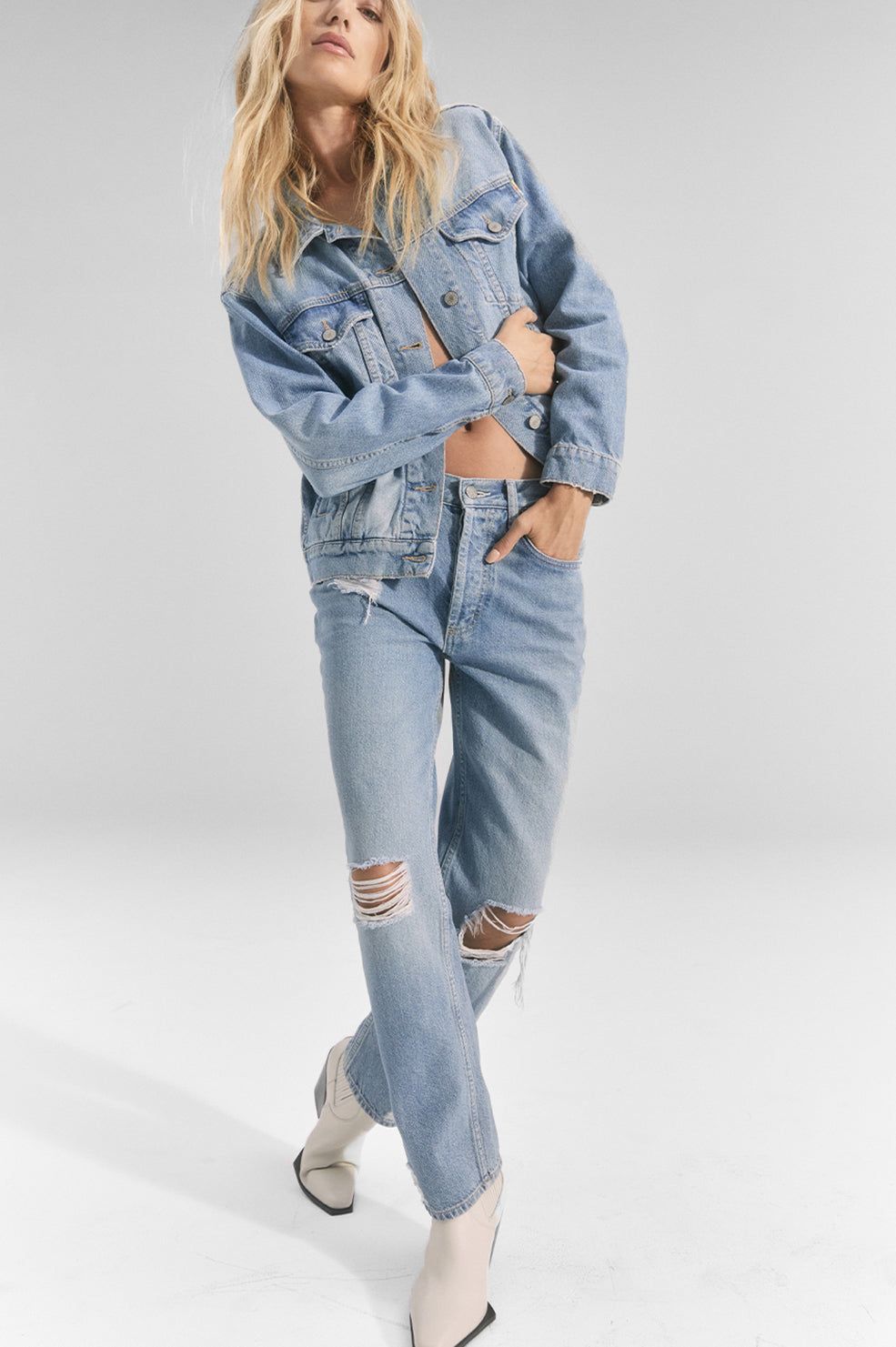 ATWATER BOYFRIEND - SLOUCHY STRAIGHT - ORIGINAL BLUE DISTRESSED sold by Rails product image thumbnail 2