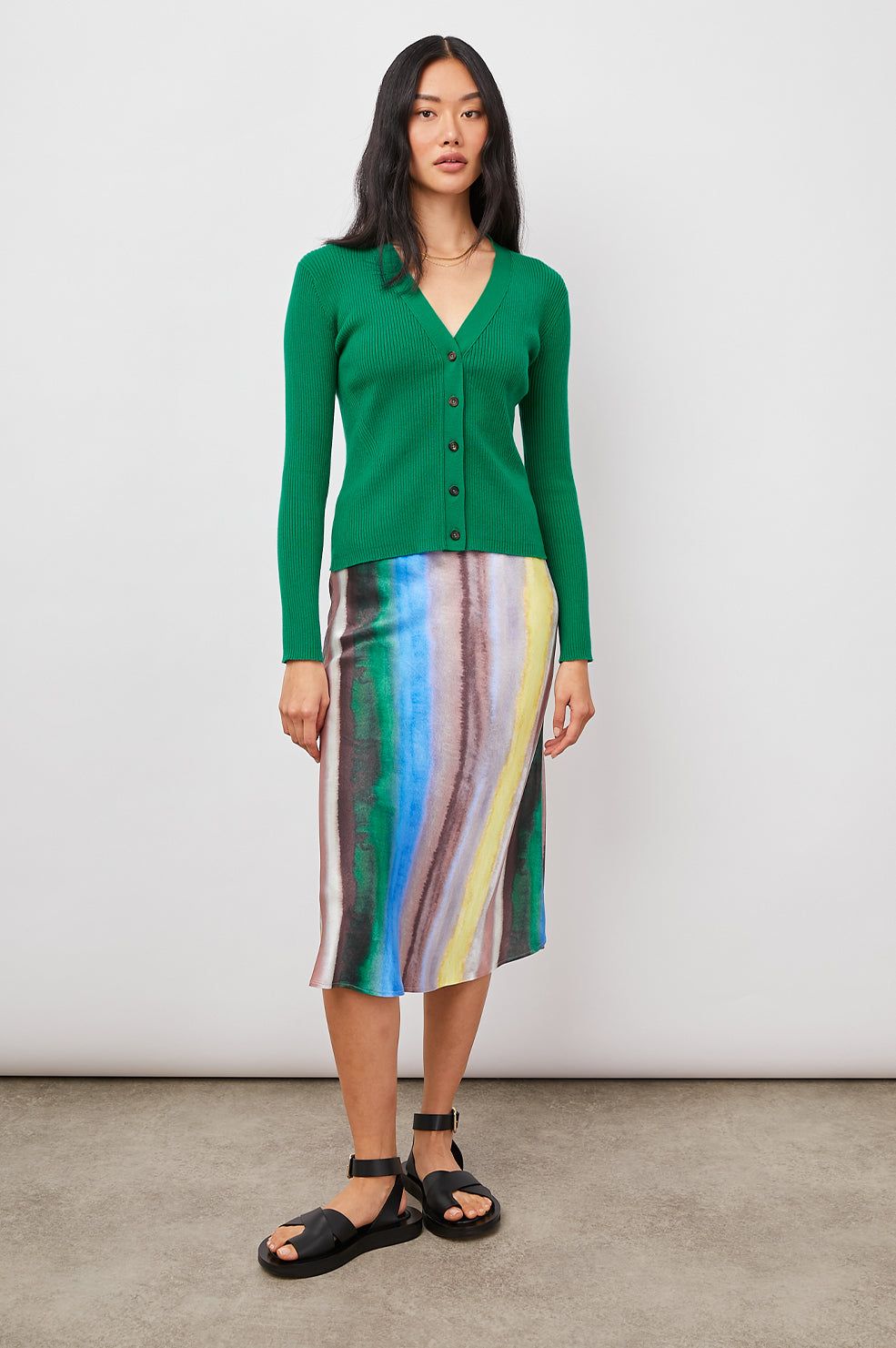 BEAU CARDIGAN - KELLY GREEN sold by Rails product image thumbnail 3