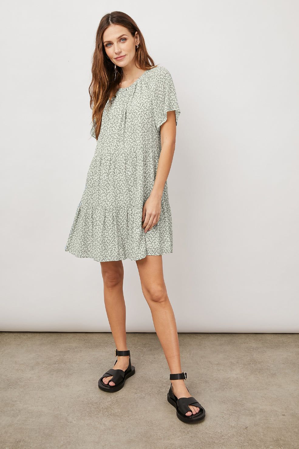 CLARISSA DRESS - GREEN GARDEN sold by Rails product image thumbnail 3