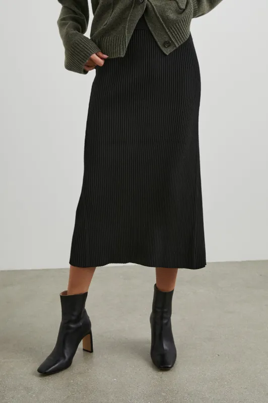 DAVINA SKIRT - BLACK sold by Rails