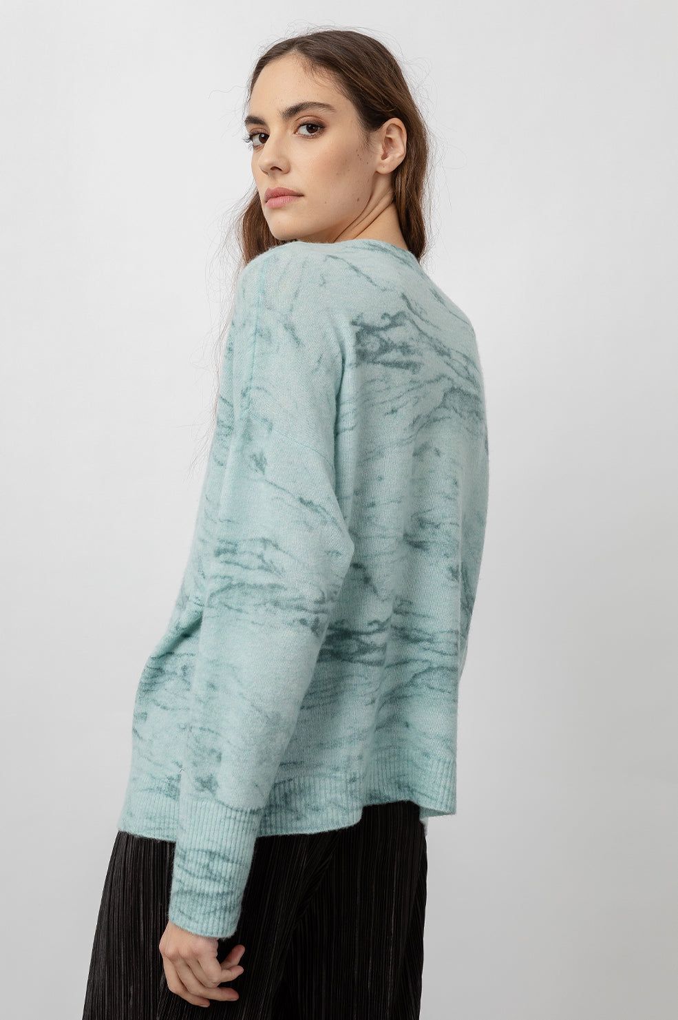 VIRGO SWEATER - MINTED MARBLE sold by Rails product image thumbnail 3