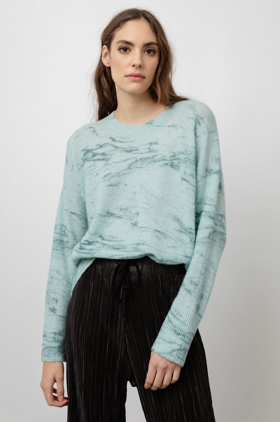VIRGO SWEATER - MINTED MARBLE sold by Rails