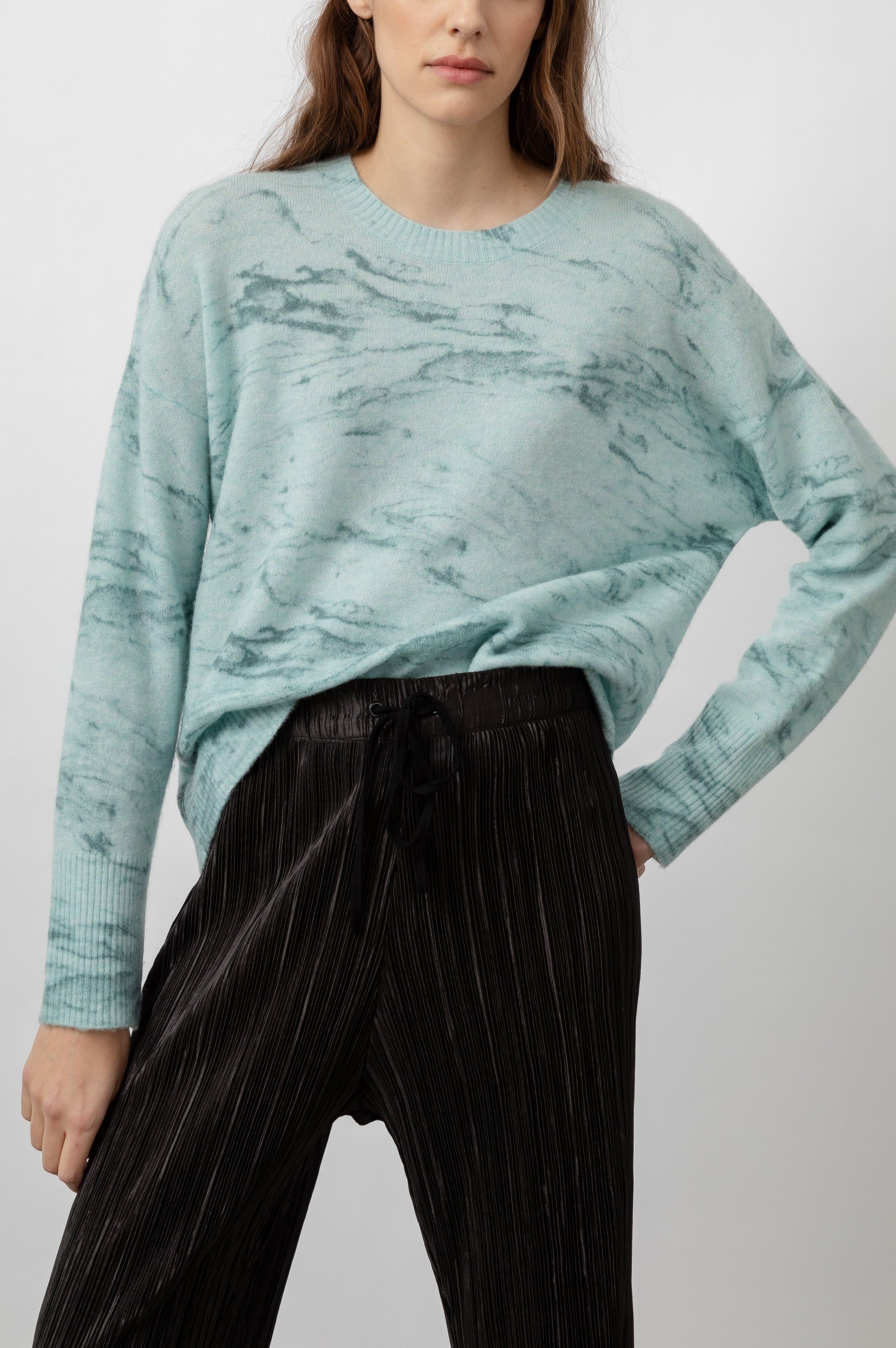 VIRGO SWEATER - MINTED MARBLE sold by Rails product image thumbnail 2