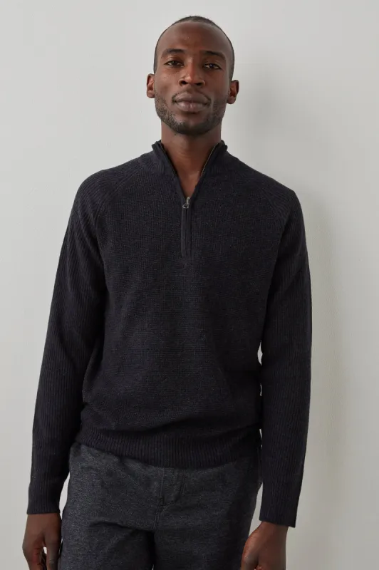 STARK QUARTER ZIP - CAST IRON made by Rails