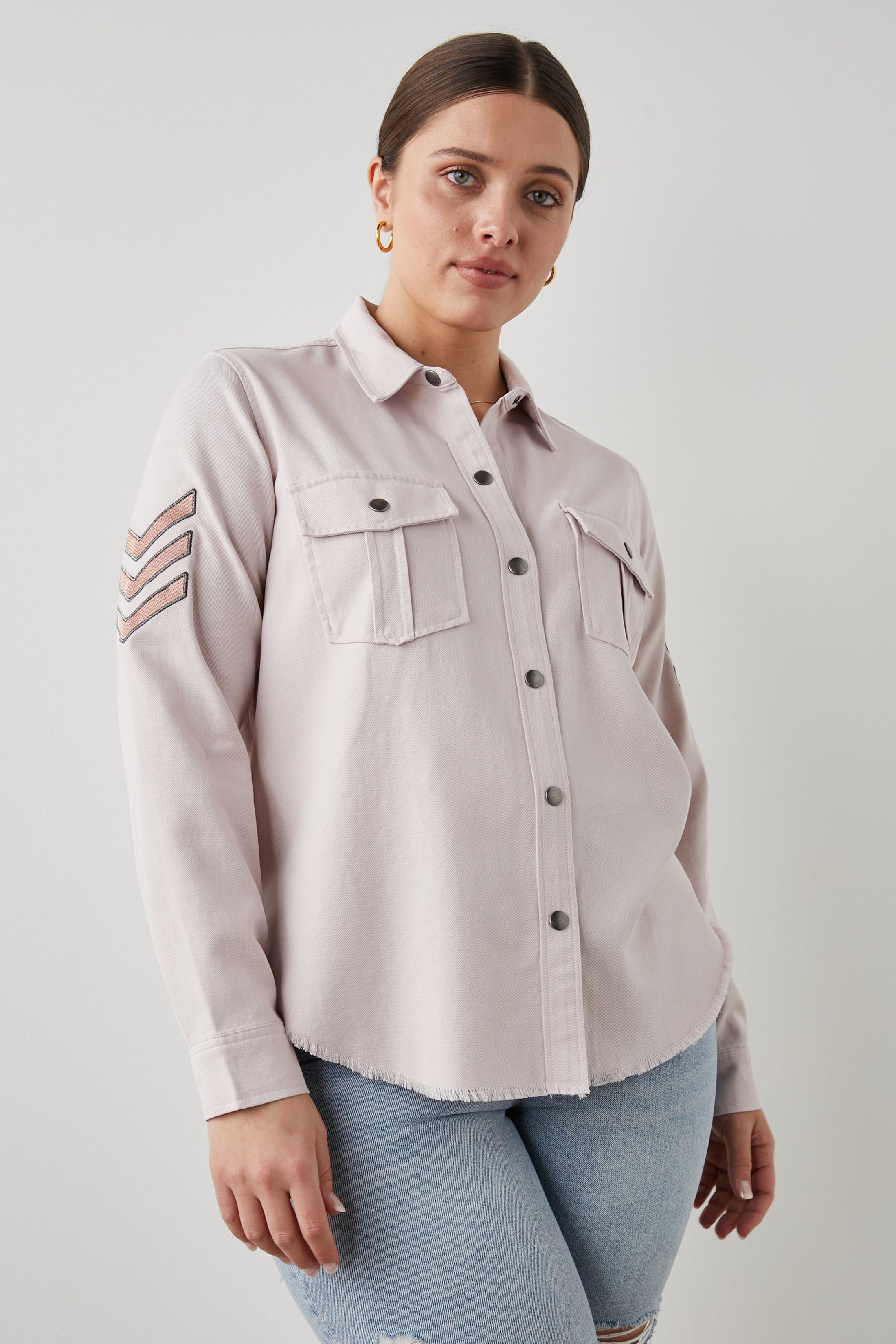 LOREN SHIRT JACKET - ROSE sold by Rails
