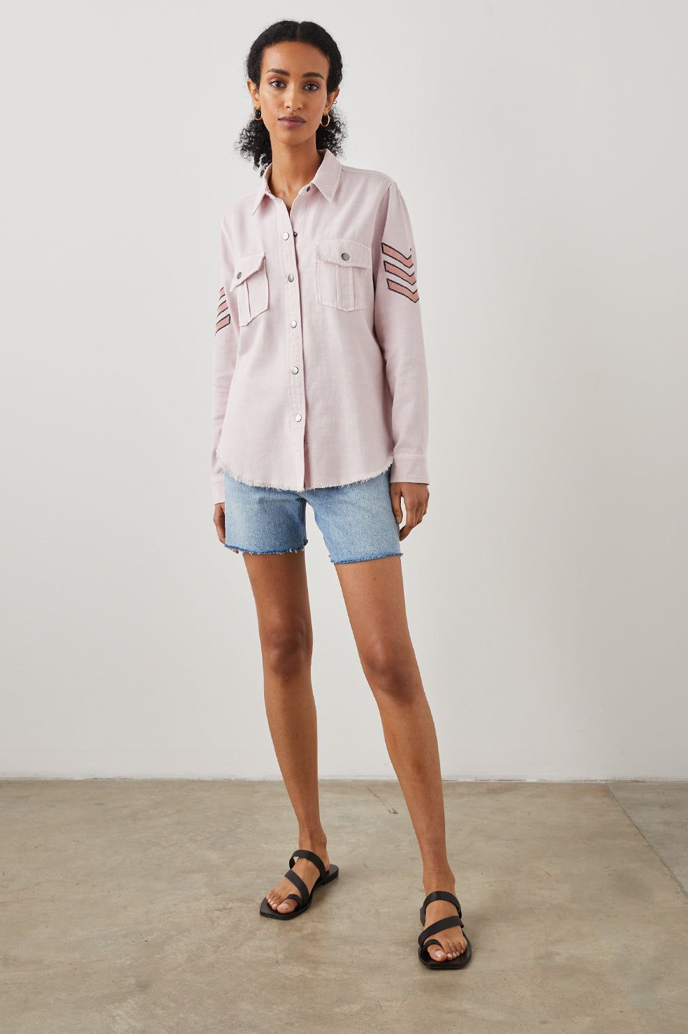 LOREN SHIRT JACKET - ROSE sold by Rails product image thumbnail 5