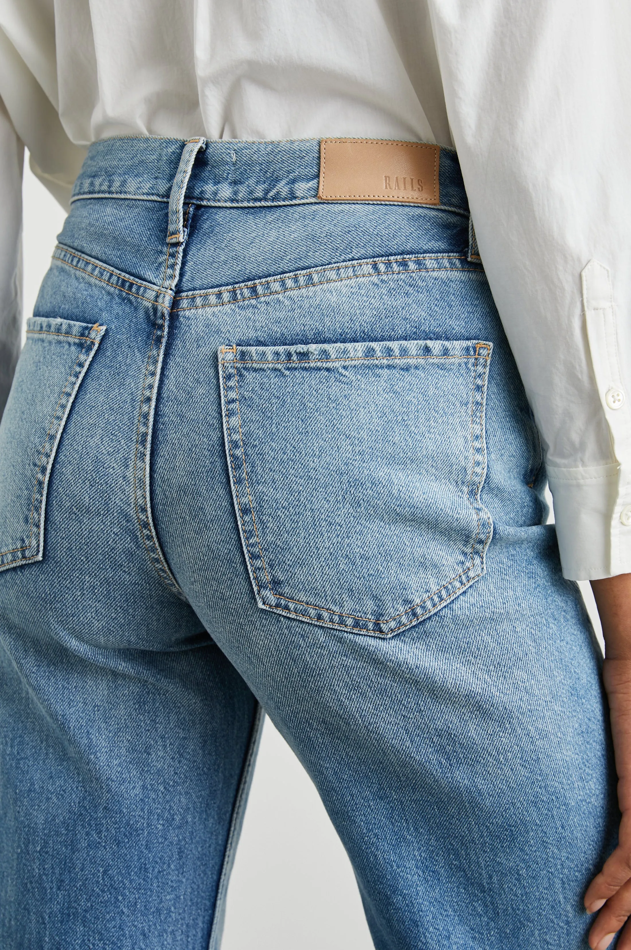 GETTY WIDE LEG - OLD INDIGO sold by Rails product image thumbnail 2