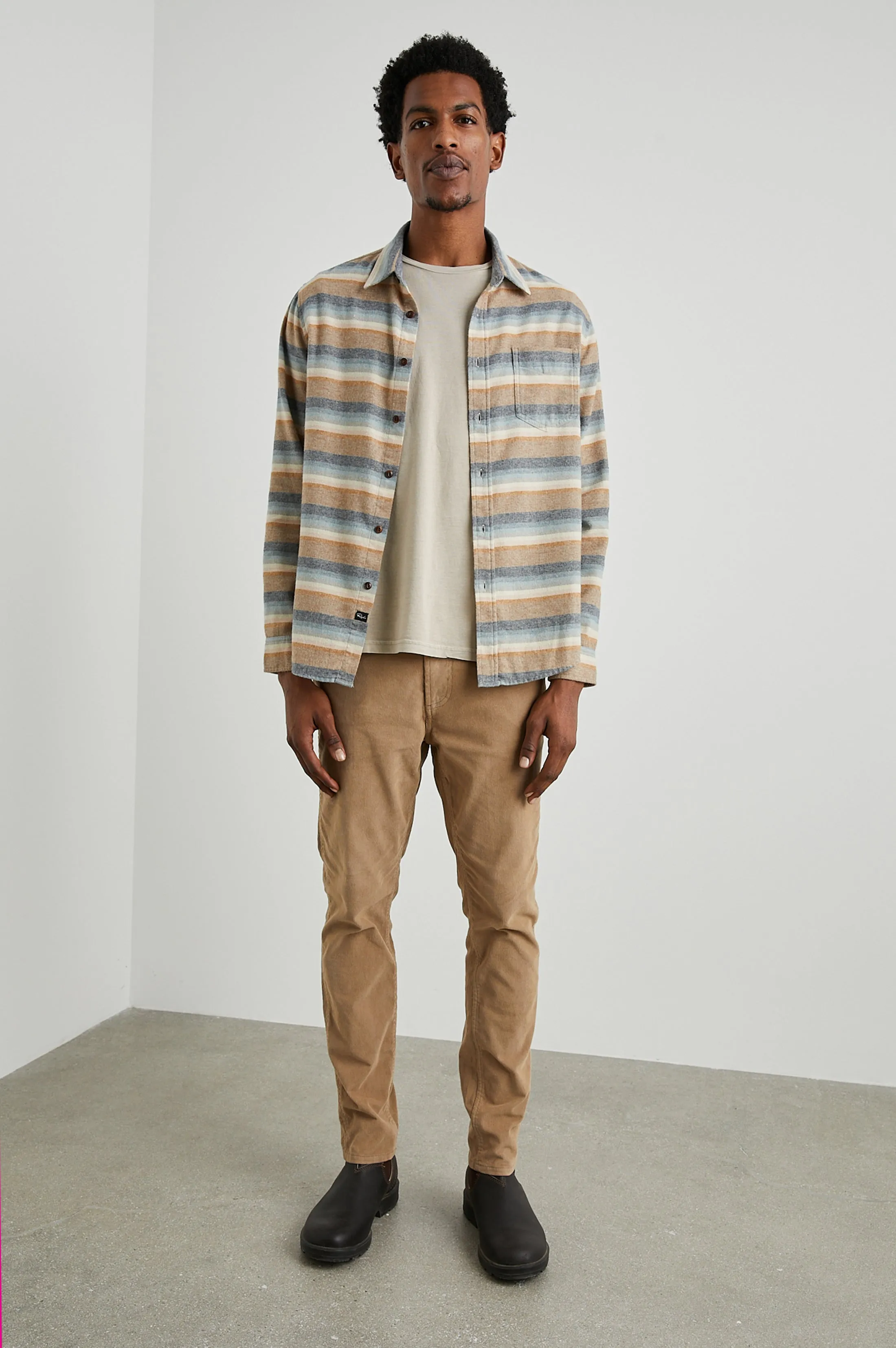 RUNSON SHIRT - SANTA FE STRIPE sold by Rails product image thumbnail 4