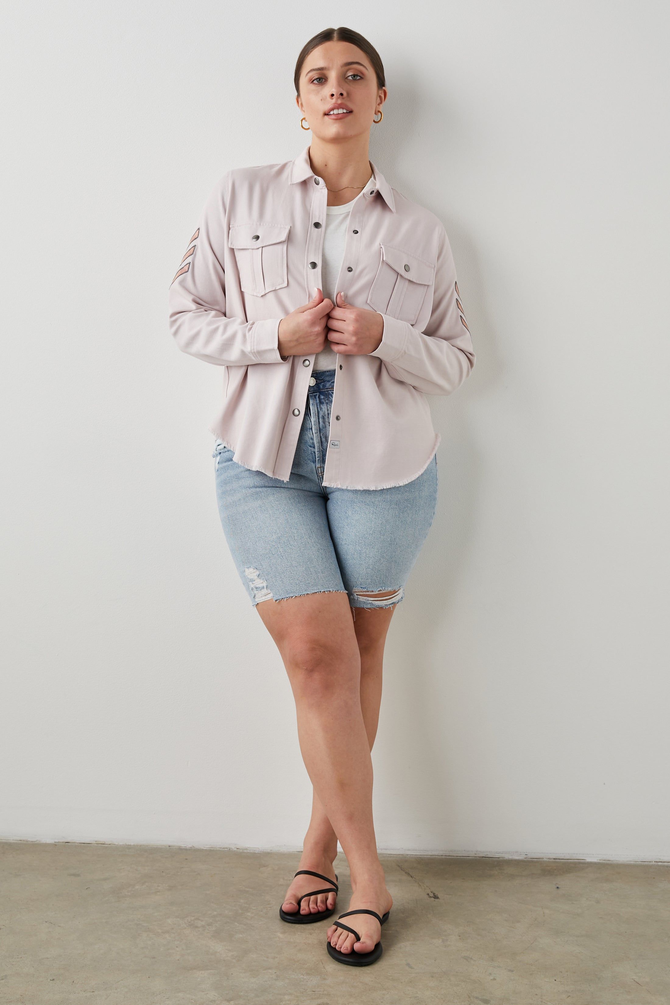 LOREN SHIRT JACKET - ROSE sold by Rails product image thumbnail 8