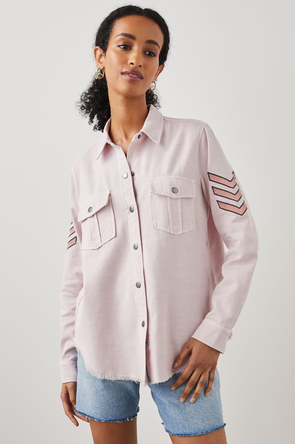 LOREN SHIRT JACKET - ROSE sold by Rails product image thumbnail 4