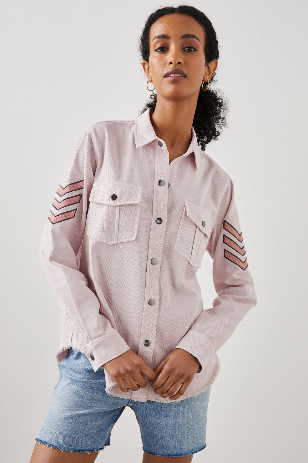 LOREN SHIRT JACKET - ROSE sold by Rails product image thumbnail 6