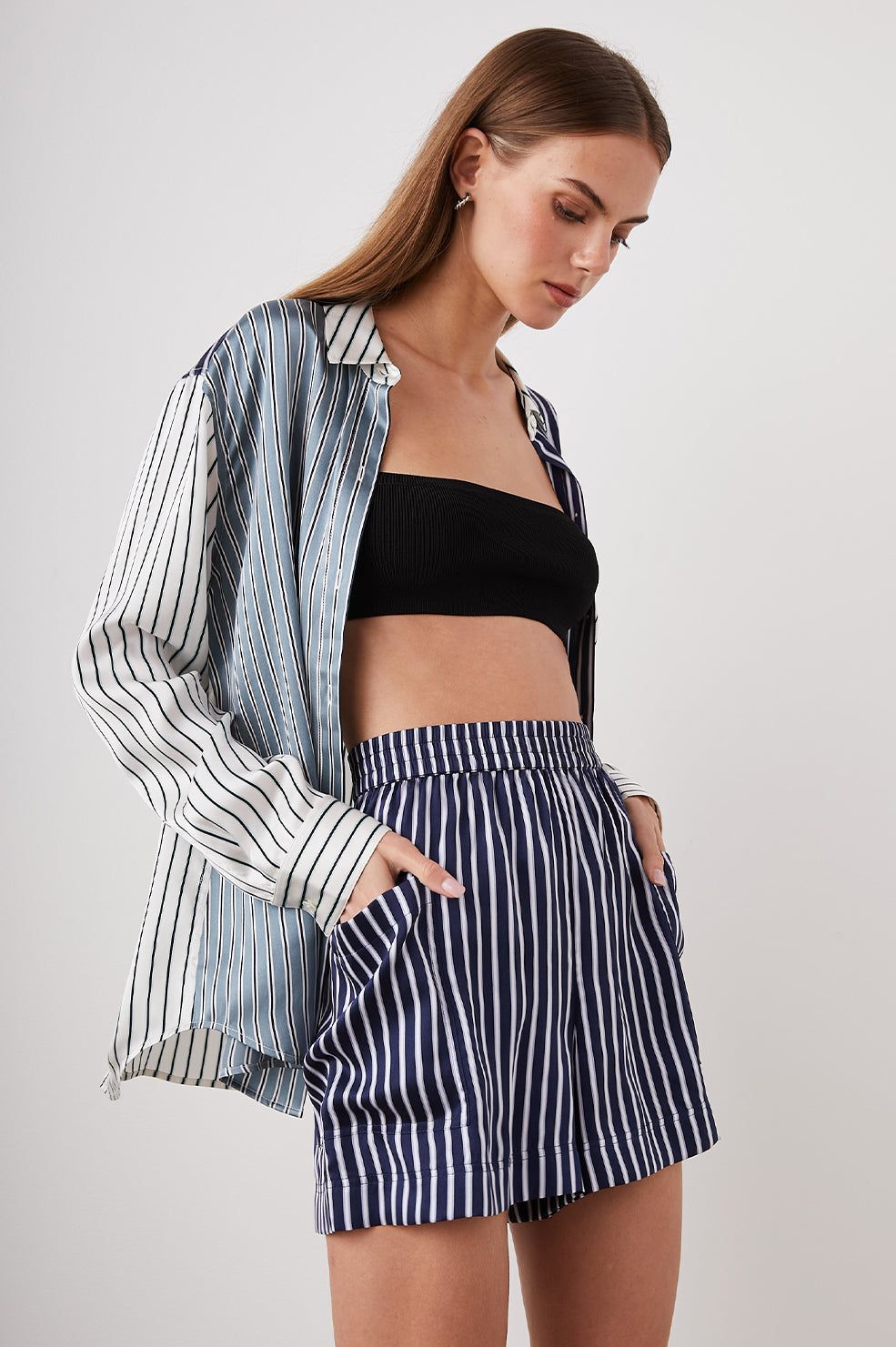 BOXER SHORT - NAVY KENT STRIPE sold by Rails product image thumbnail 4