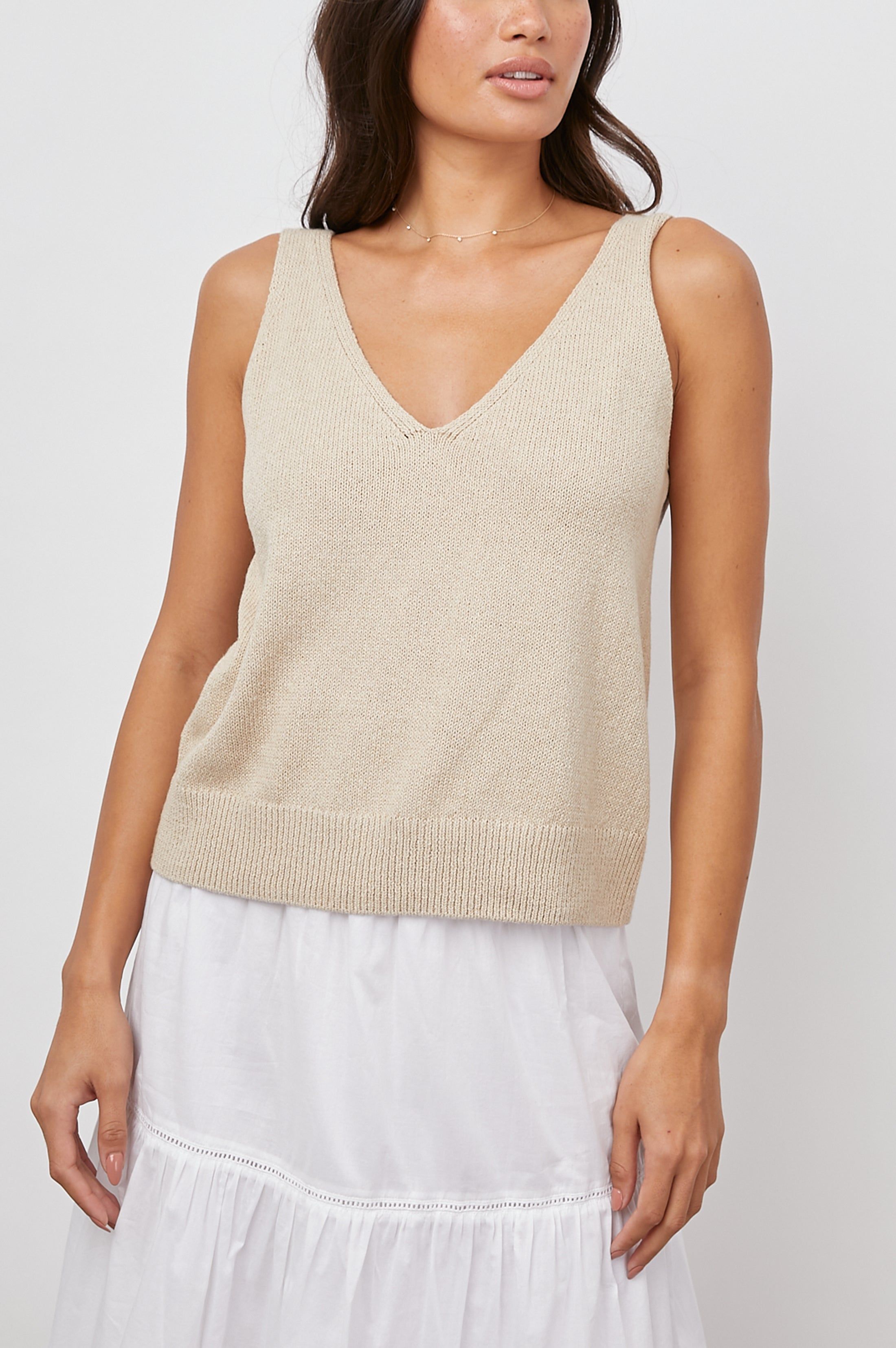 MAISE TANK - OATMEAL sold by Rails