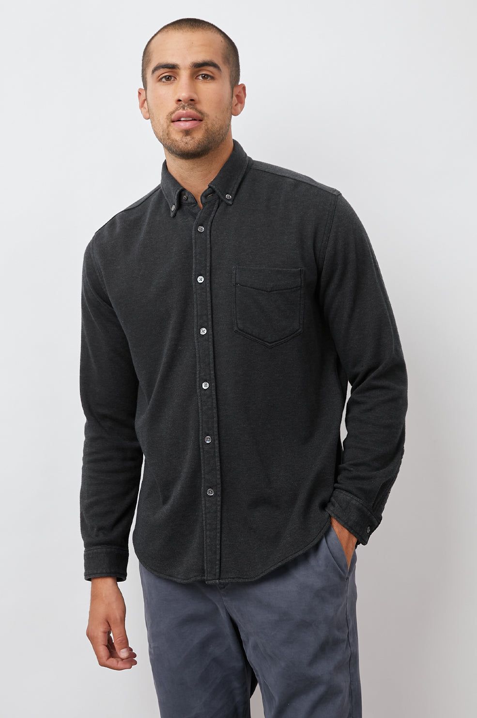 BERKELEY SHIRT - WASHED BLACK sold by Rails