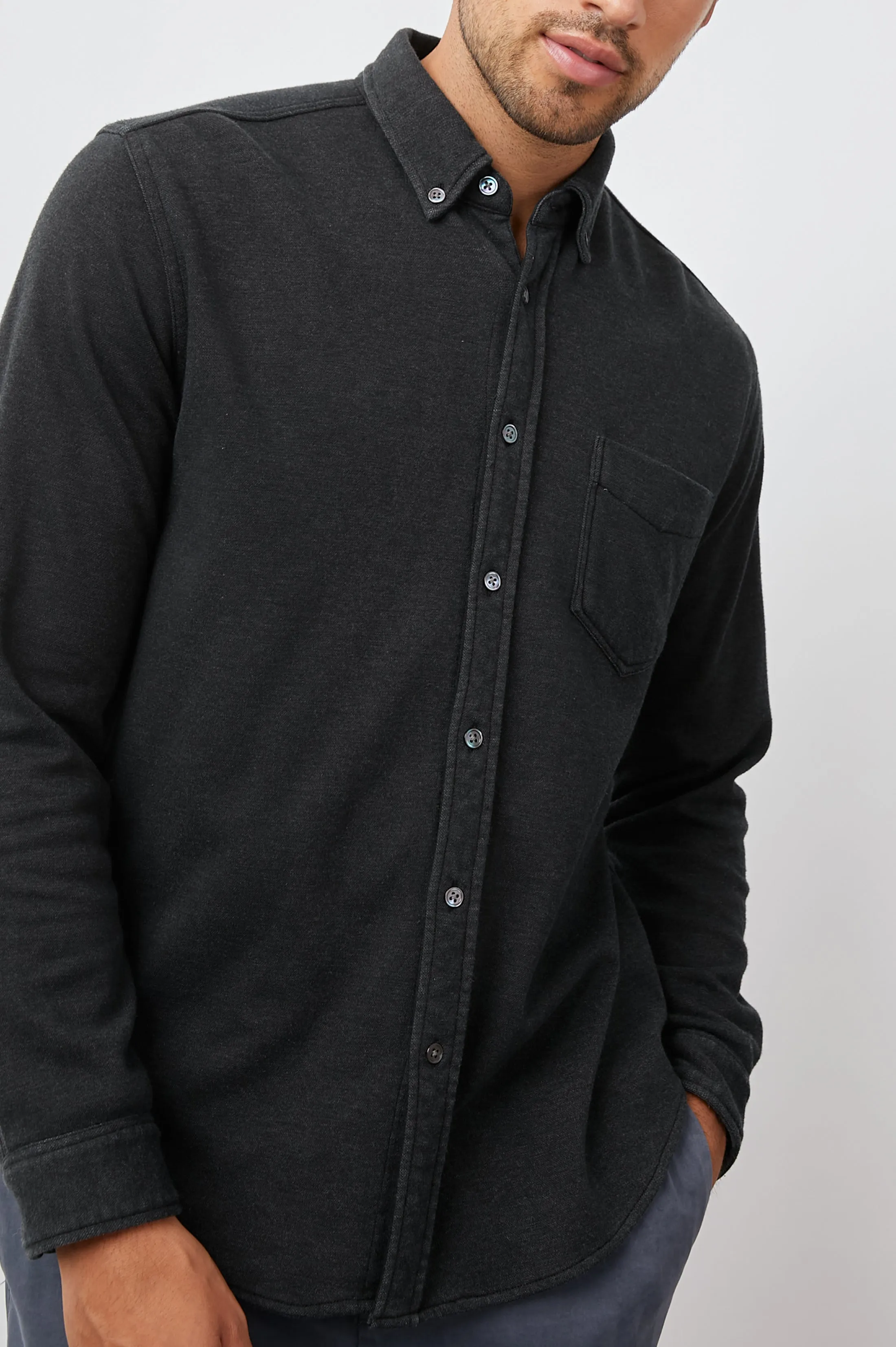 BERKELEY SHIRT - WASHED BLACK sold by Rails product image thumbnail 4