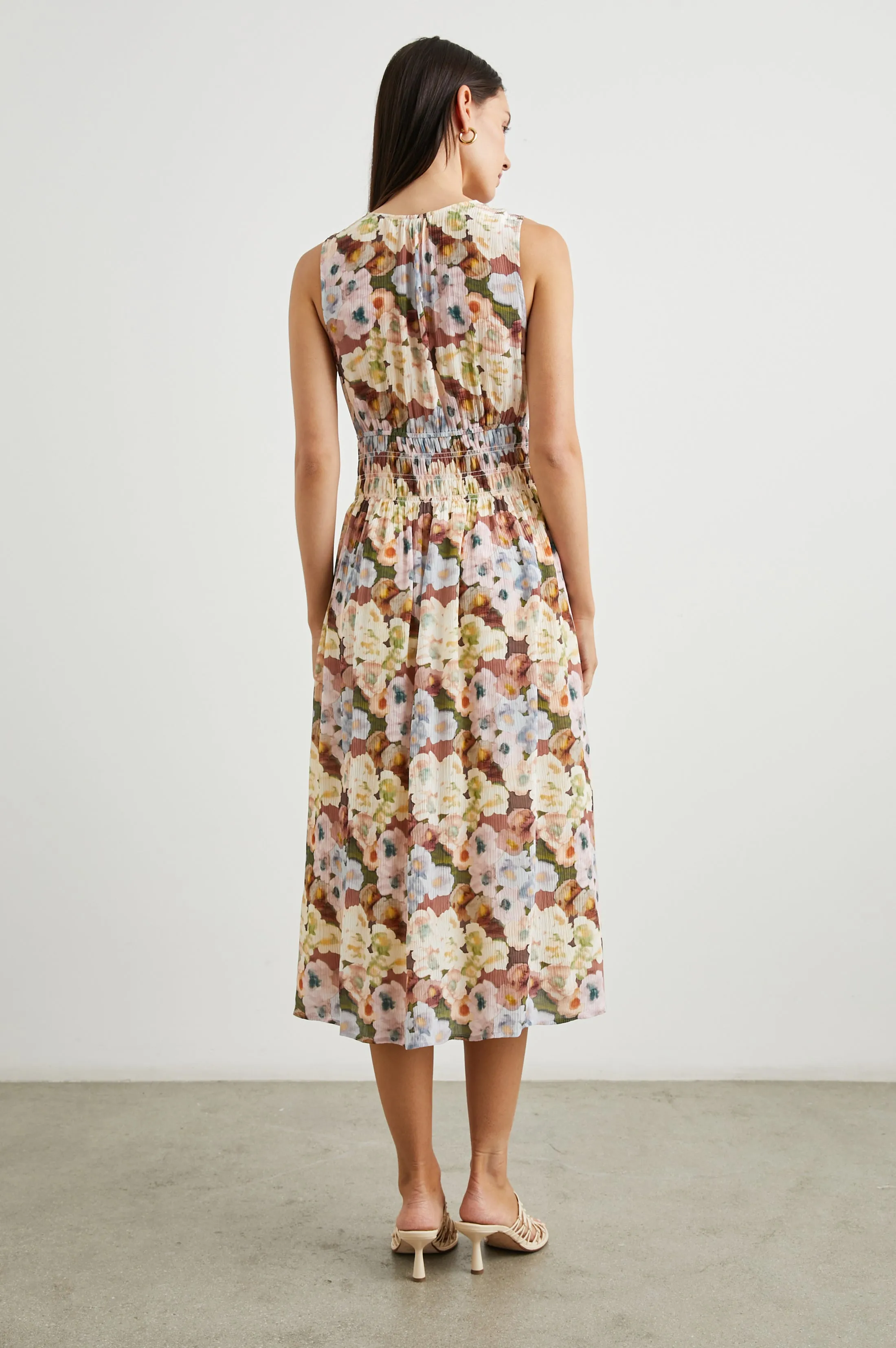 IZZY DRESS - PAINTED FLORAL sold by Rails product image thumbnail 5