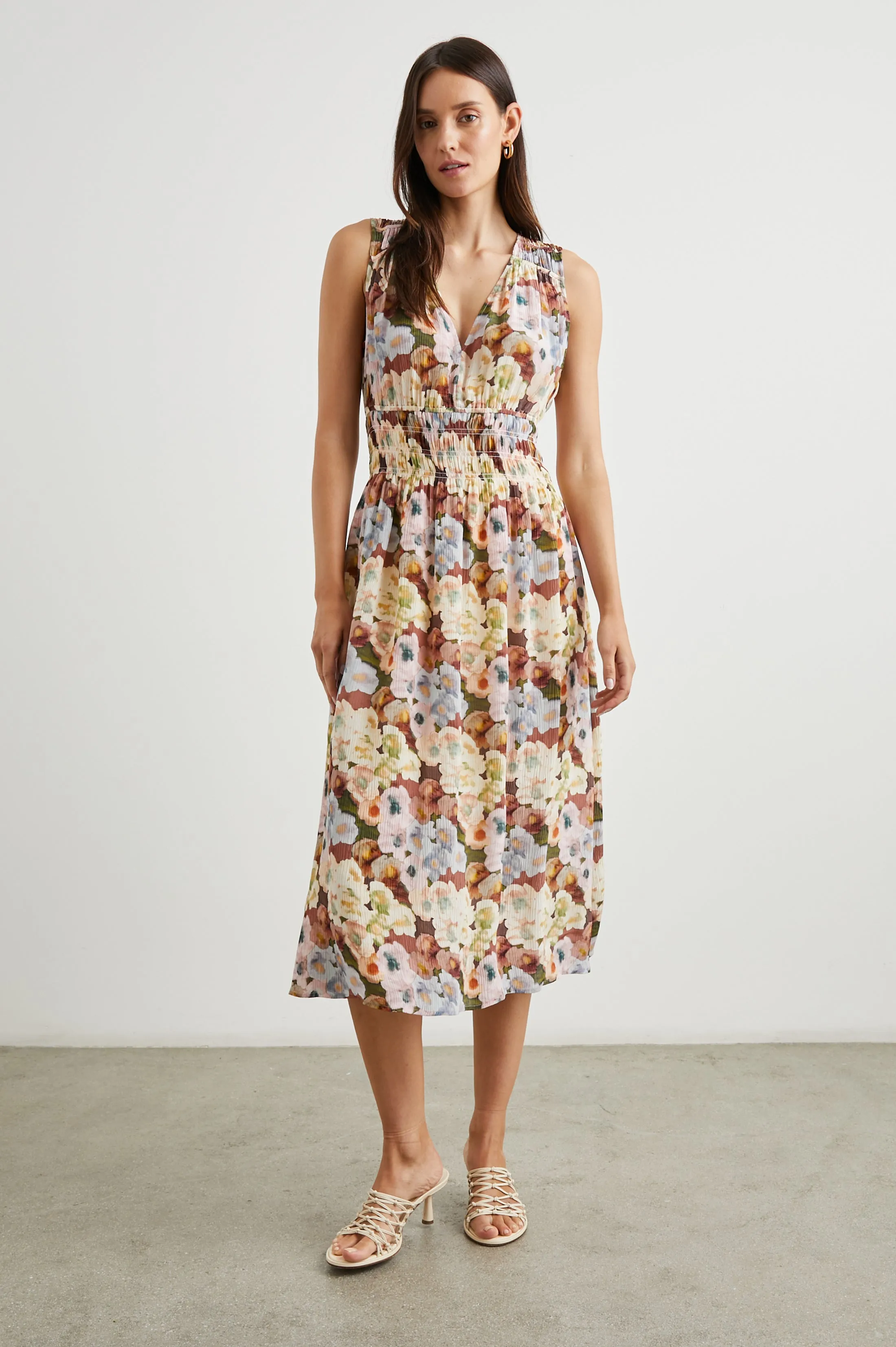 IZZY DRESS - PAINTED FLORAL sold by Rails