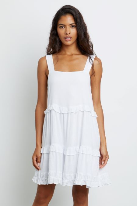 SANDY DRESS - WHITE sold by Rails