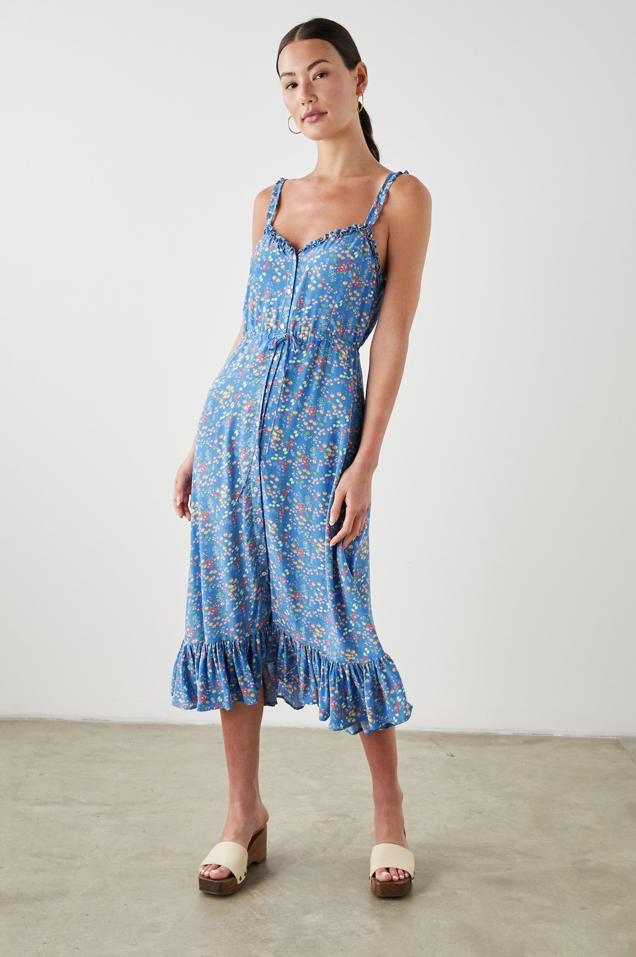 ADALYN DRESS - BLUE CITRUS GROVE sold by Rails