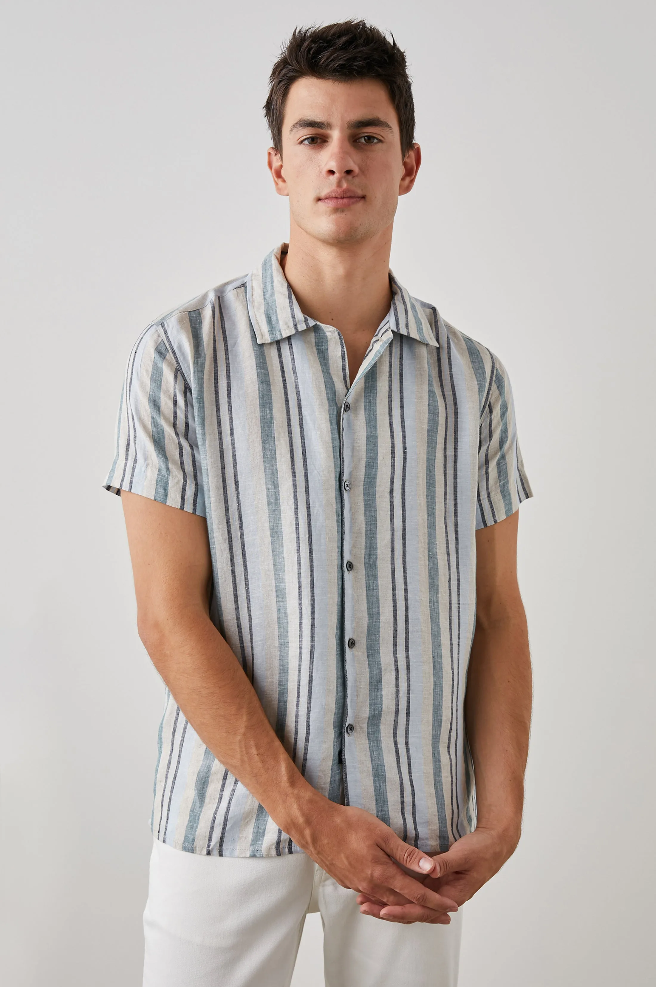 AMALFI SHIRT - CATALAN STRIPE sold by Rails