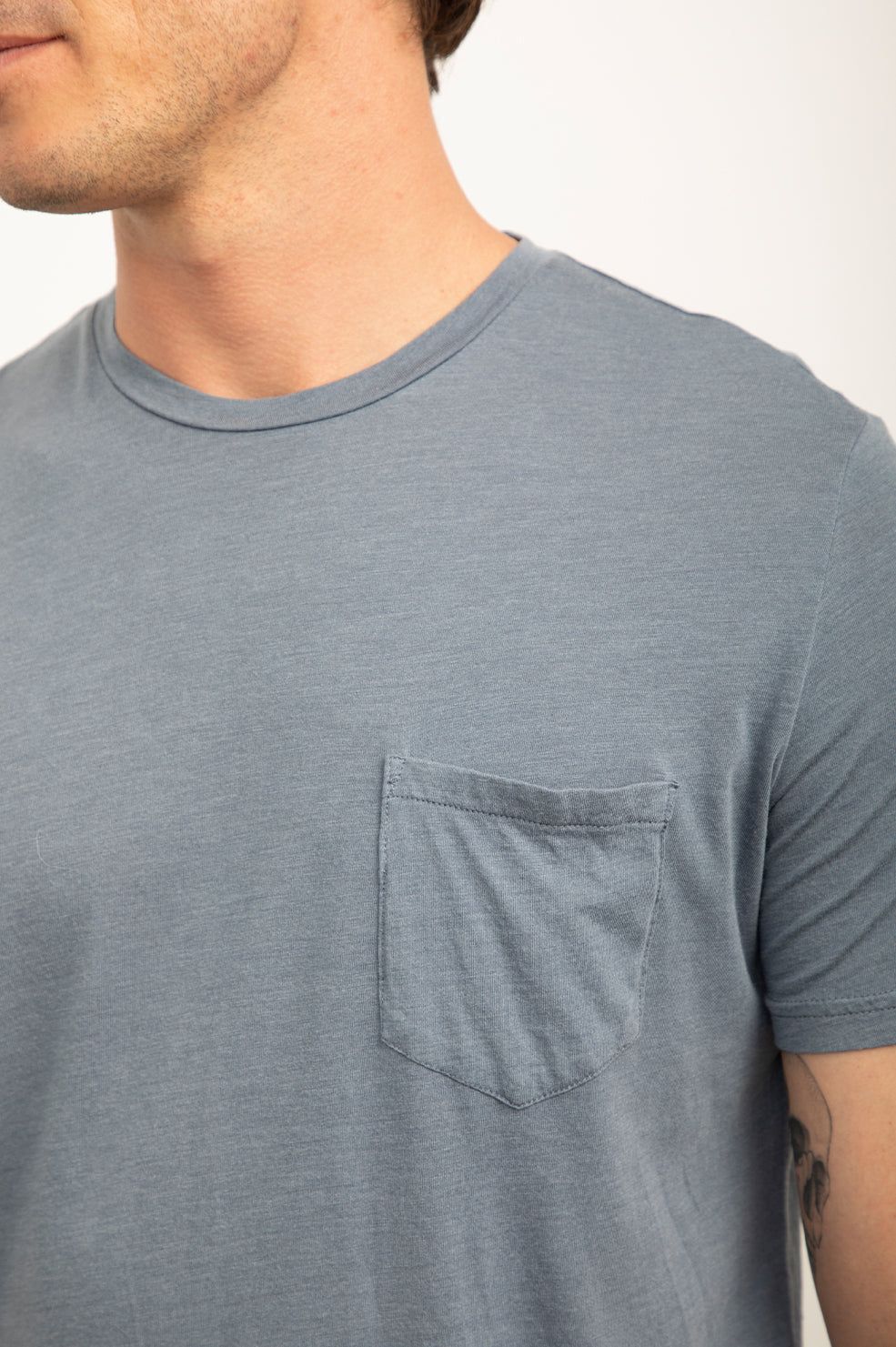 JOHNNY T-SHIRT - STEEL sold by Rails product image thumbnail 2