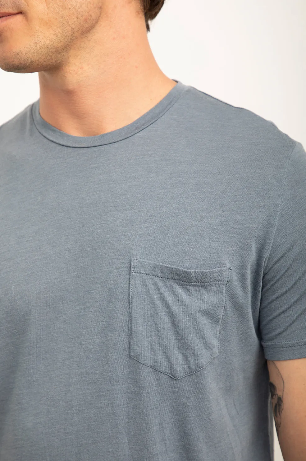 JOHNNY T-SHIRT - STEEL sold by Rails product image thumbnail 2