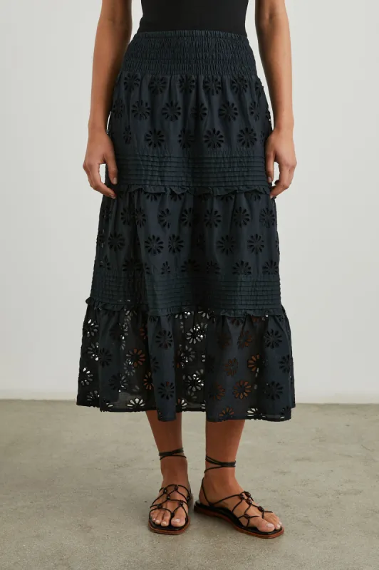 GAIL SKIRT - BLACK sold by Rails