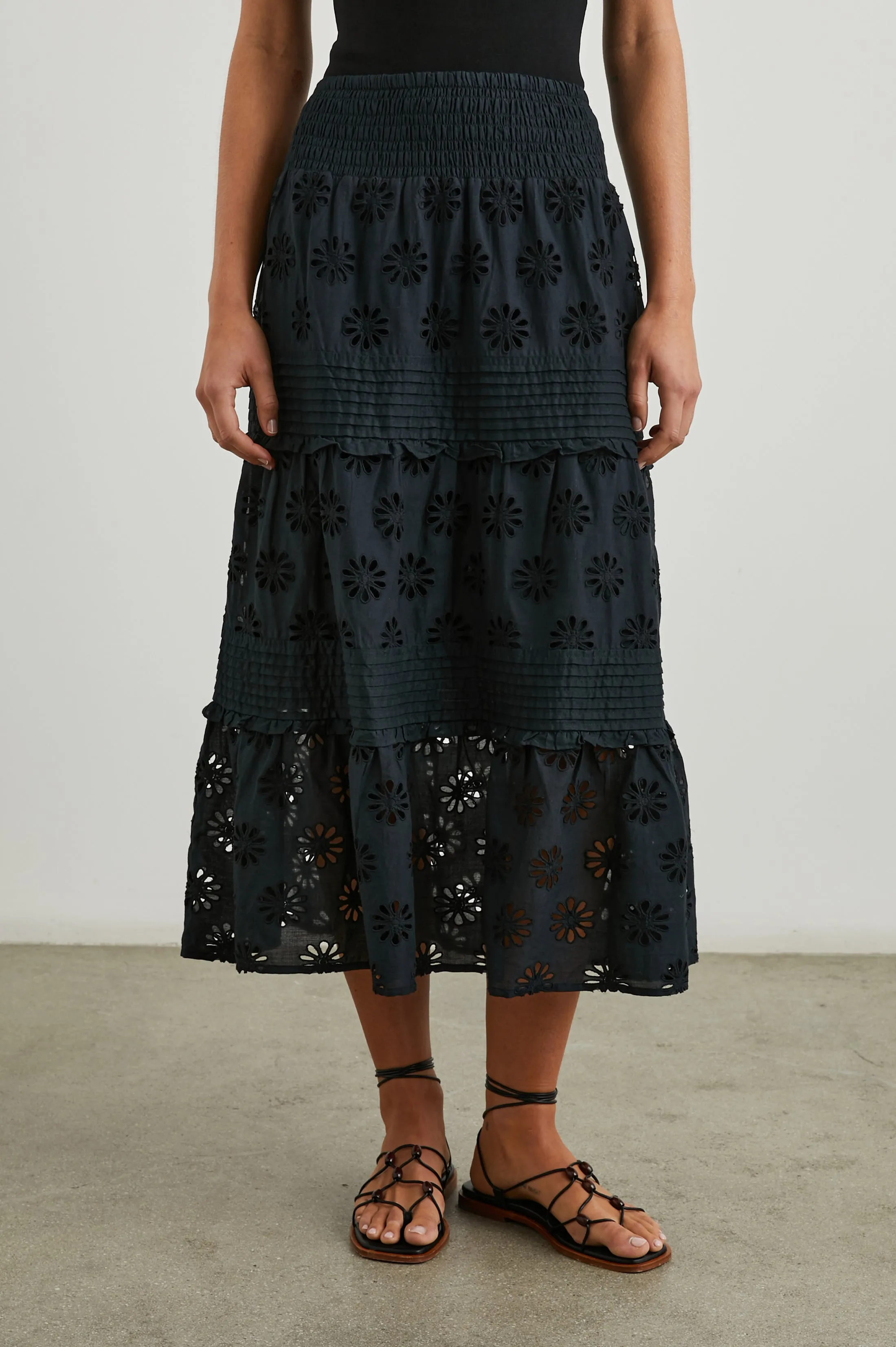 GAIL SKIRT - BLACK sold by Rails