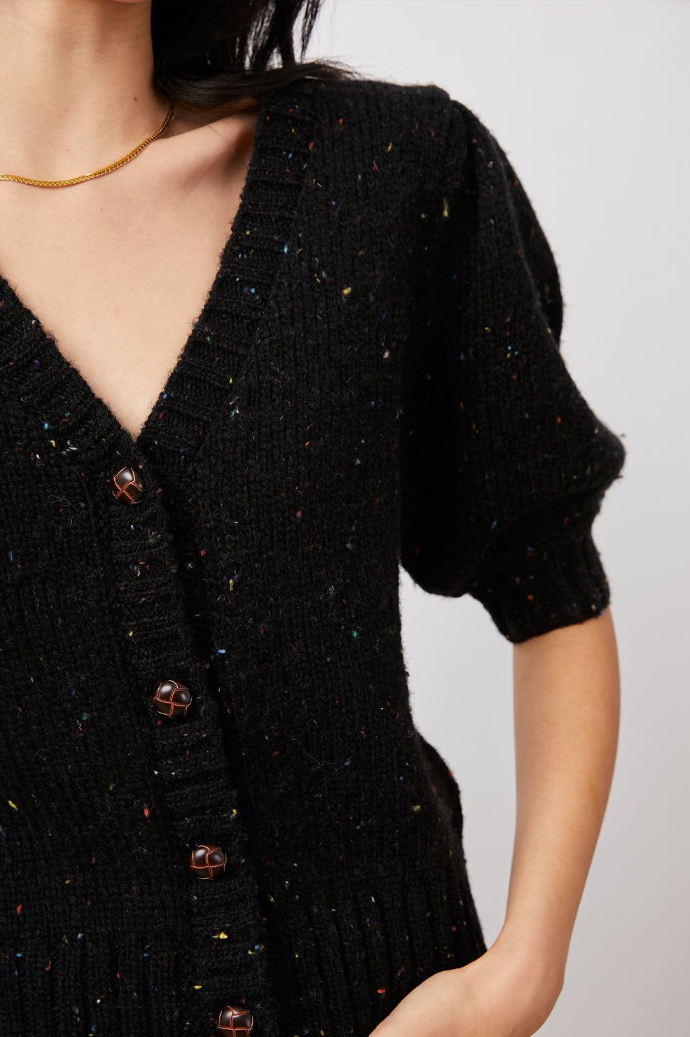 ISLA CARDIGAN - BLACK CONFETTI sold by Rails product image thumbnail 2