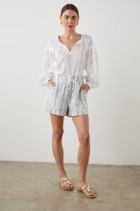 DARI TOP - BEACH WHITE EYELET sold by Rails