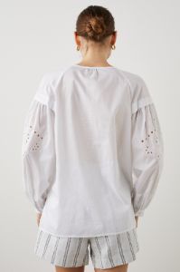 DARI TOP - BEACH WHITE EYELET sold by Rails