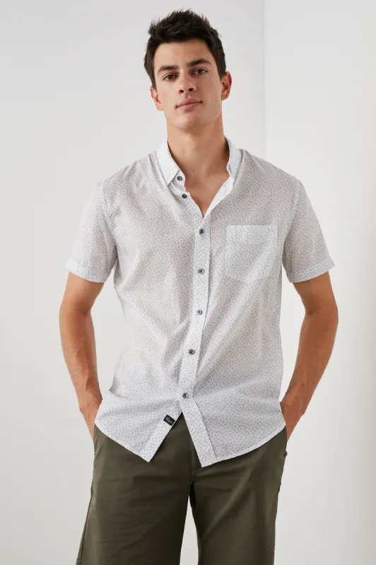 MONACO SHIRT - IVY CALICO PARCHMENT SLATE sold by Rails