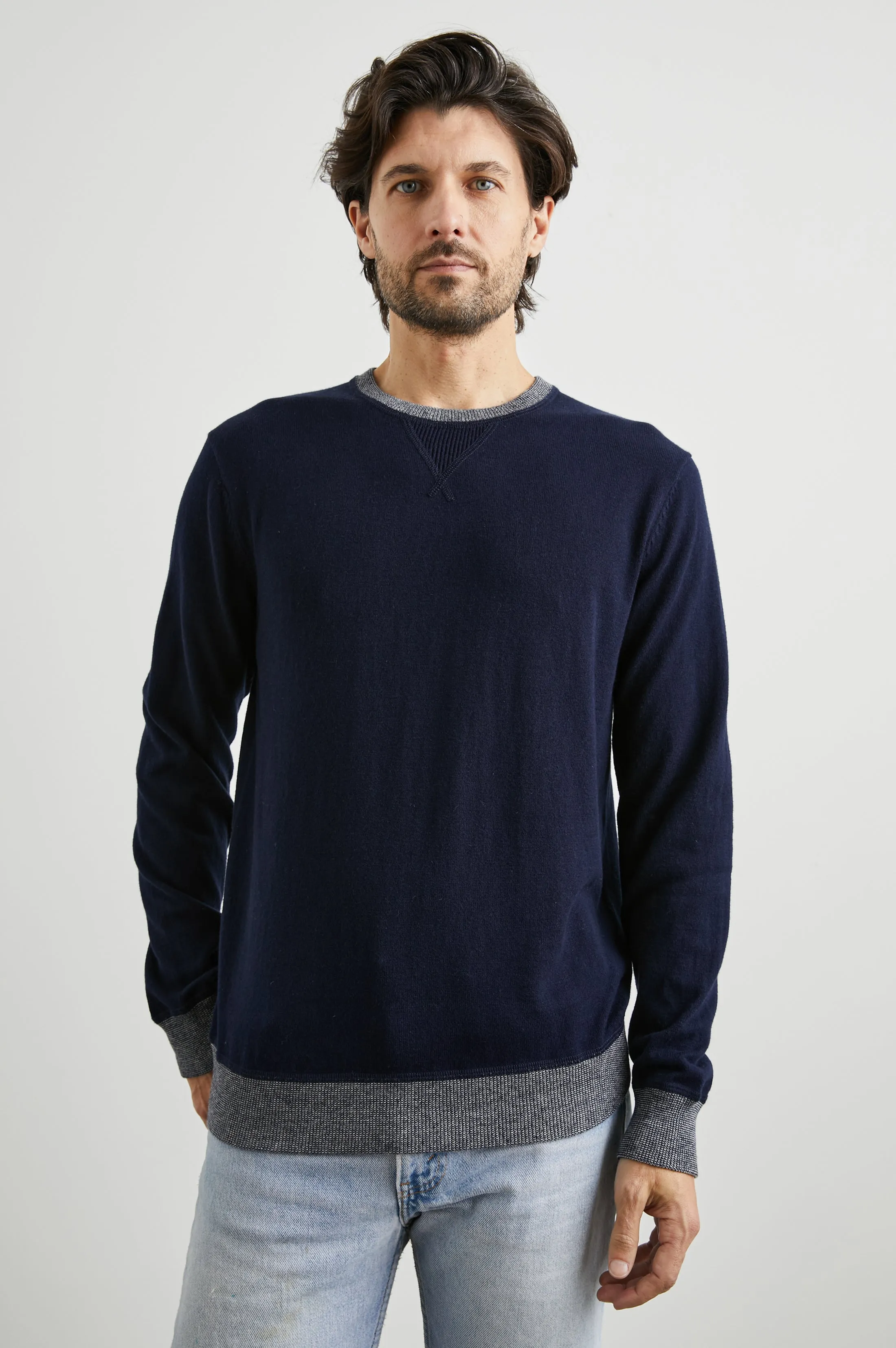 BURNS SWEATER - PERFECT NAVY sold by Rails product image thumbnail 4