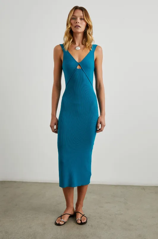 VIENNA DRESS - TURKISH TILE sold by Rails