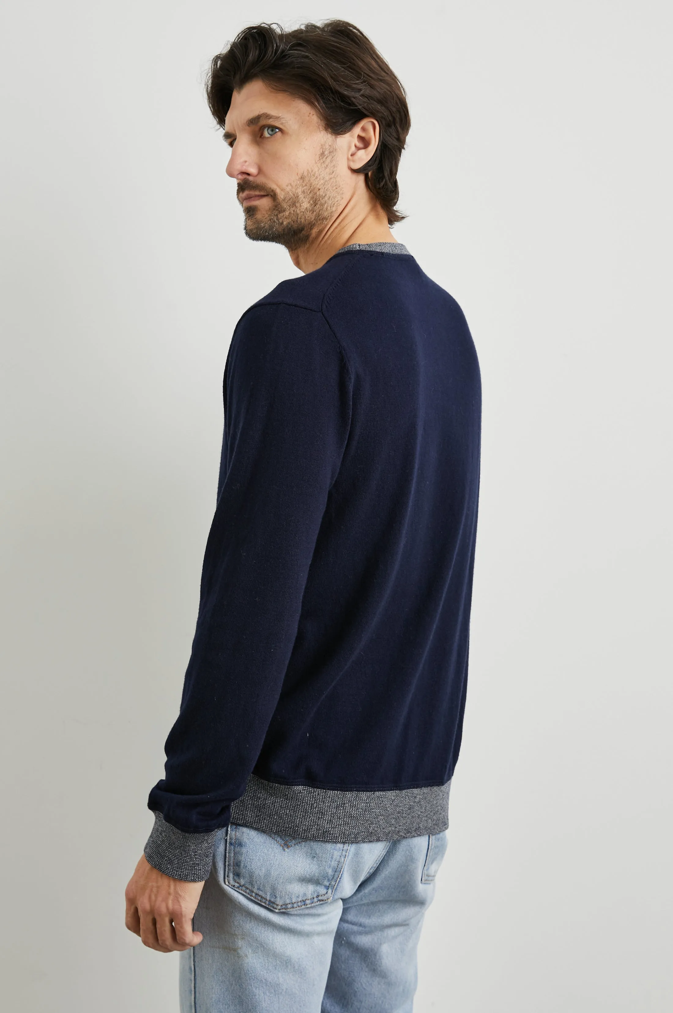 BURNS SWEATER - PERFECT NAVY sold by Rails product image thumbnail 5