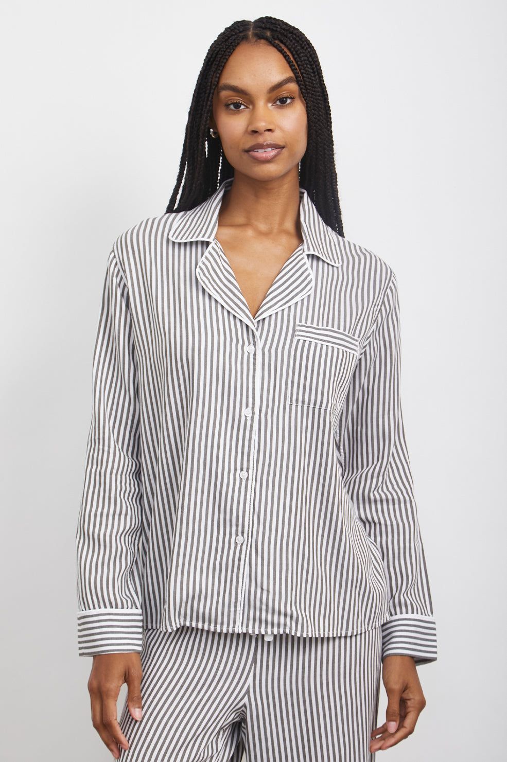 CLARA PAJAMA SET - MUNICH STRIPE sold by Rails product image thumbnail 4