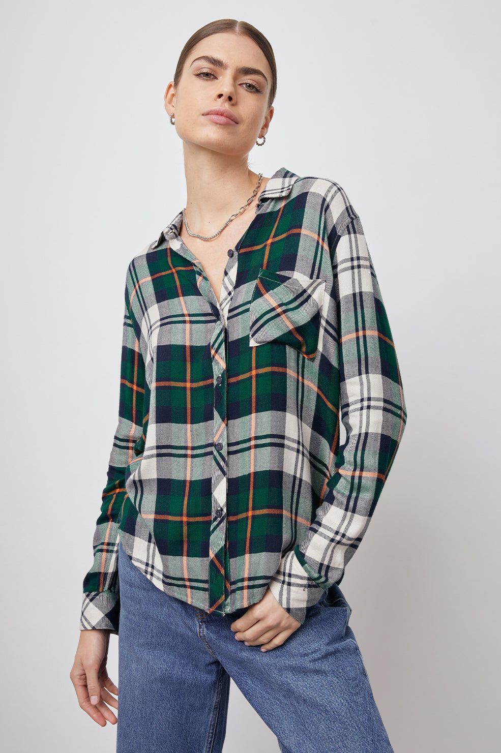 HUNTER SHIRT - FOREST NAVY STONE sold by Rails product image thumbnail 3