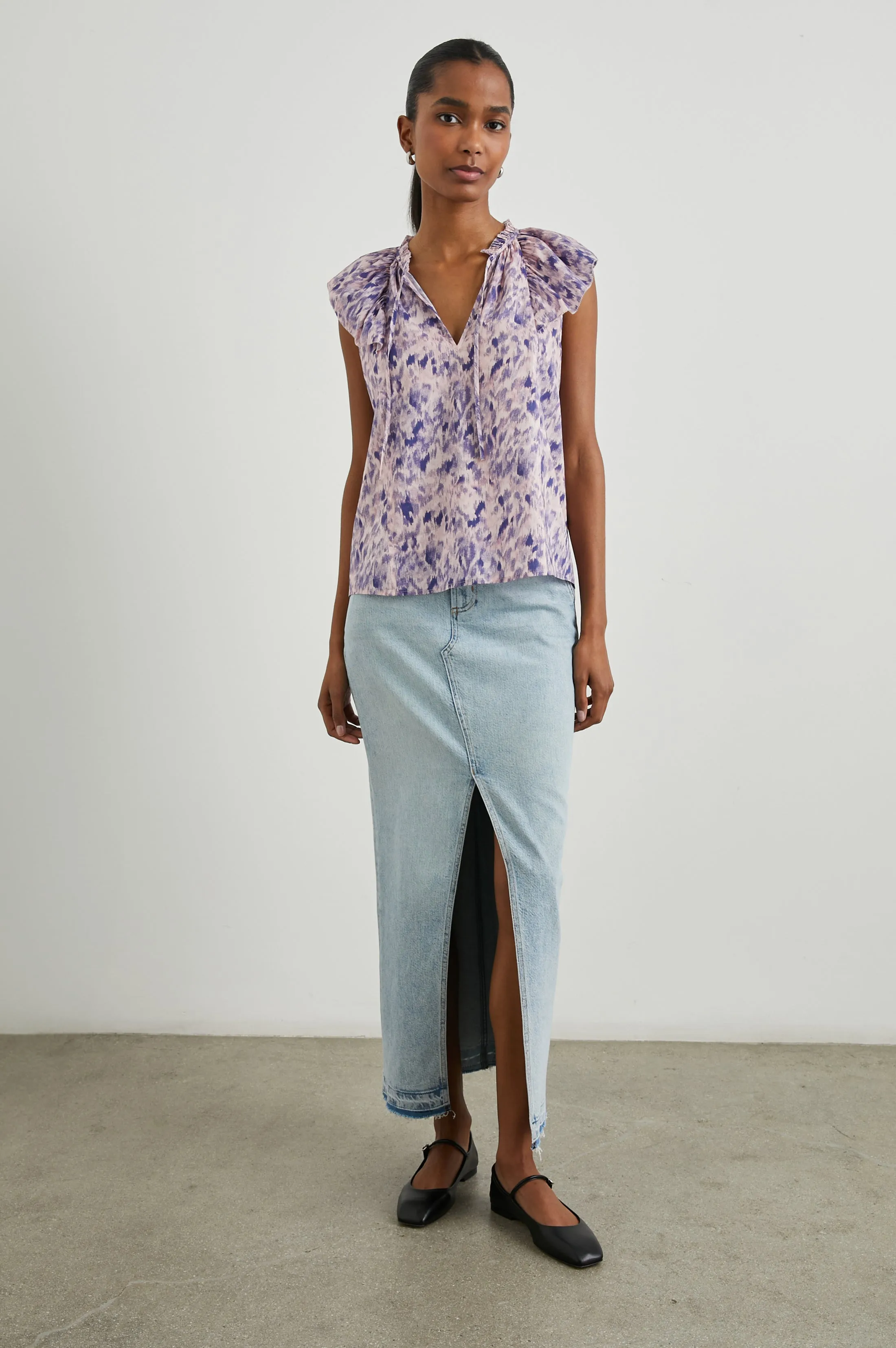 KARYSA TOP - PINK IKAT sold by Rails product image thumbnail 4