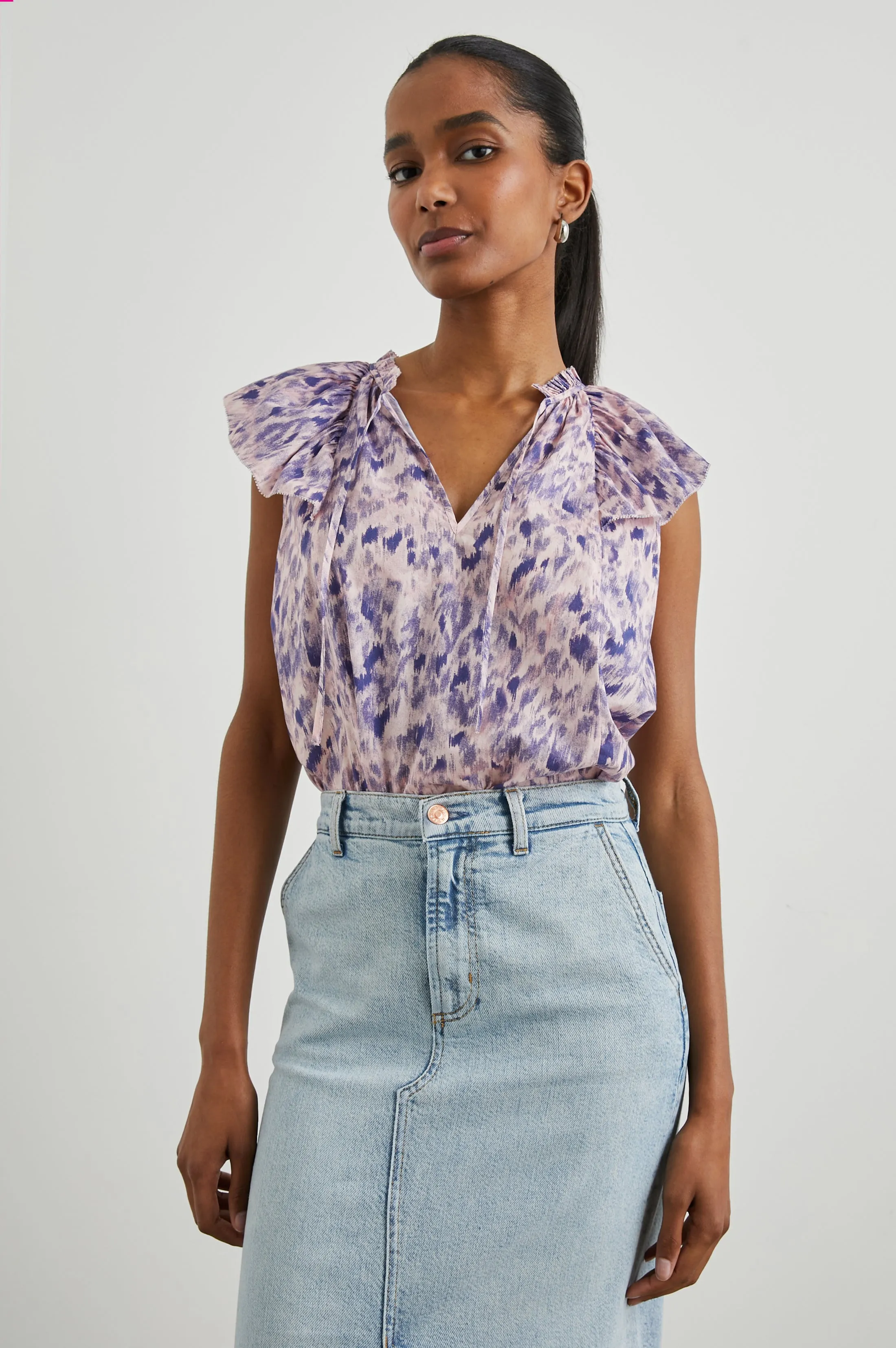 KARYSA TOP - PINK IKAT sold by Rails product image thumbnail 2