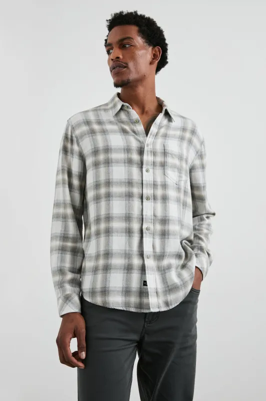 LENNOX SHIRT - QUICKSAND SPARK MELANGE sold by Rails
