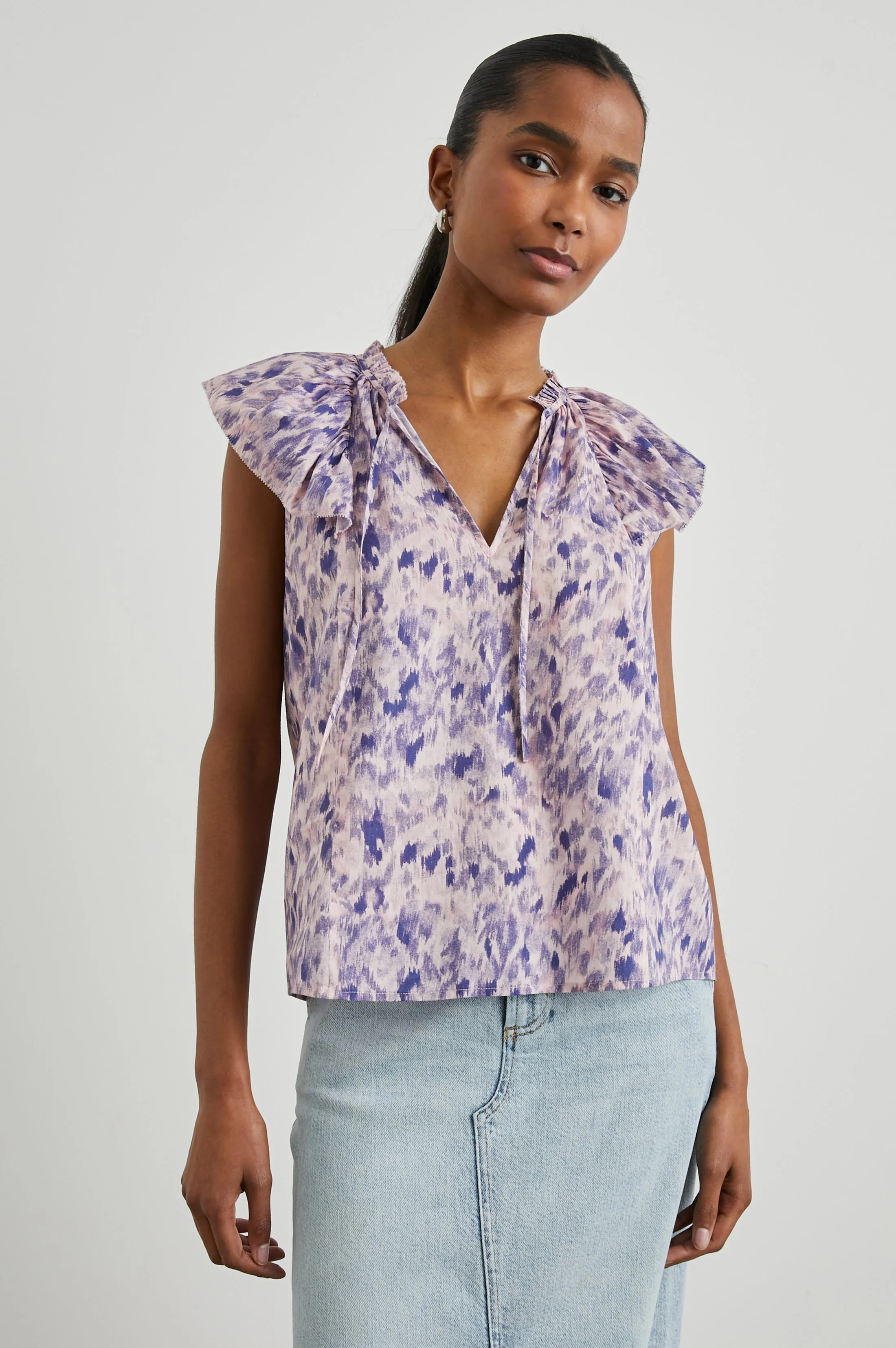 KARYSA TOP - PINK IKAT sold by Rails