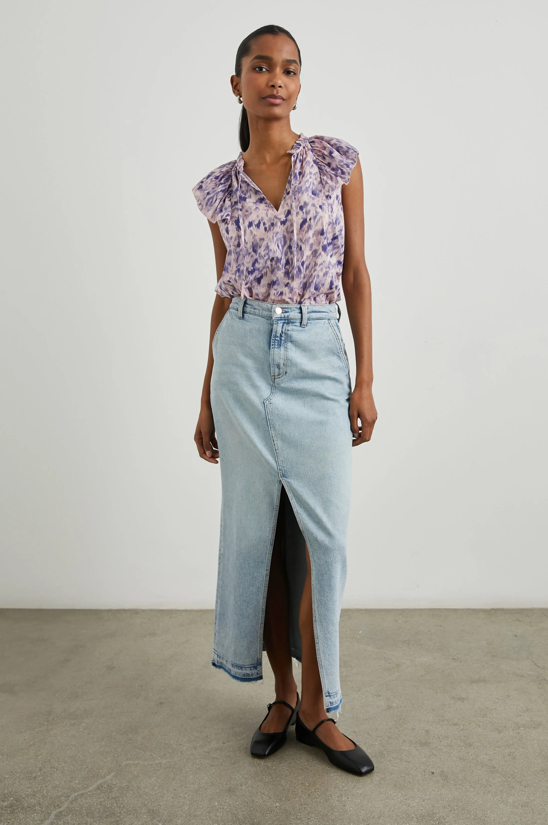 KARYSA TOP - PINK IKAT sold by Rails product image thumbnail 3