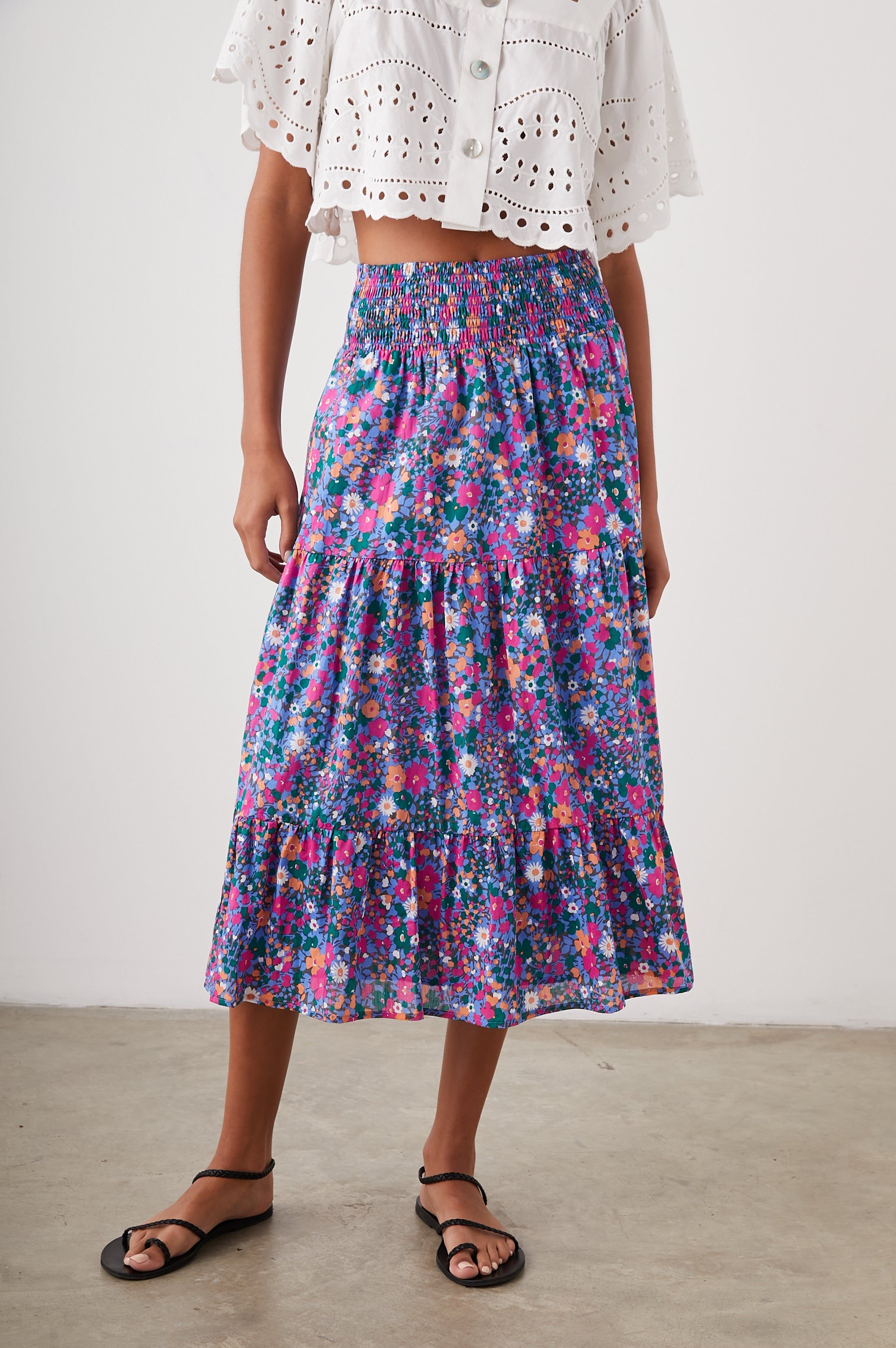 EDINA SKIRT - LEILANI FLORAL sold by Rails