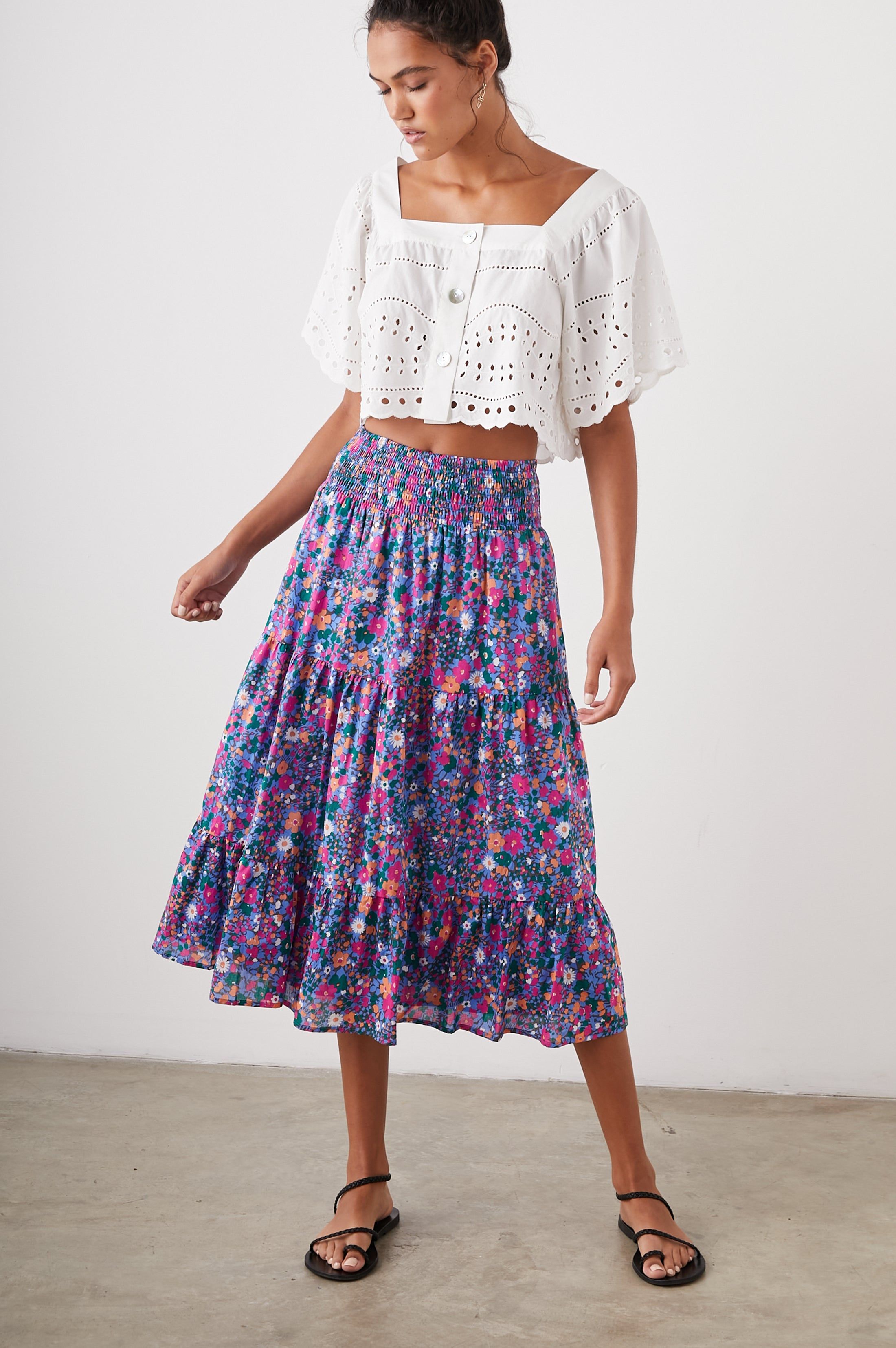 EDINA SKIRT - LEILANI FLORAL sold by Rails product image thumbnail 4