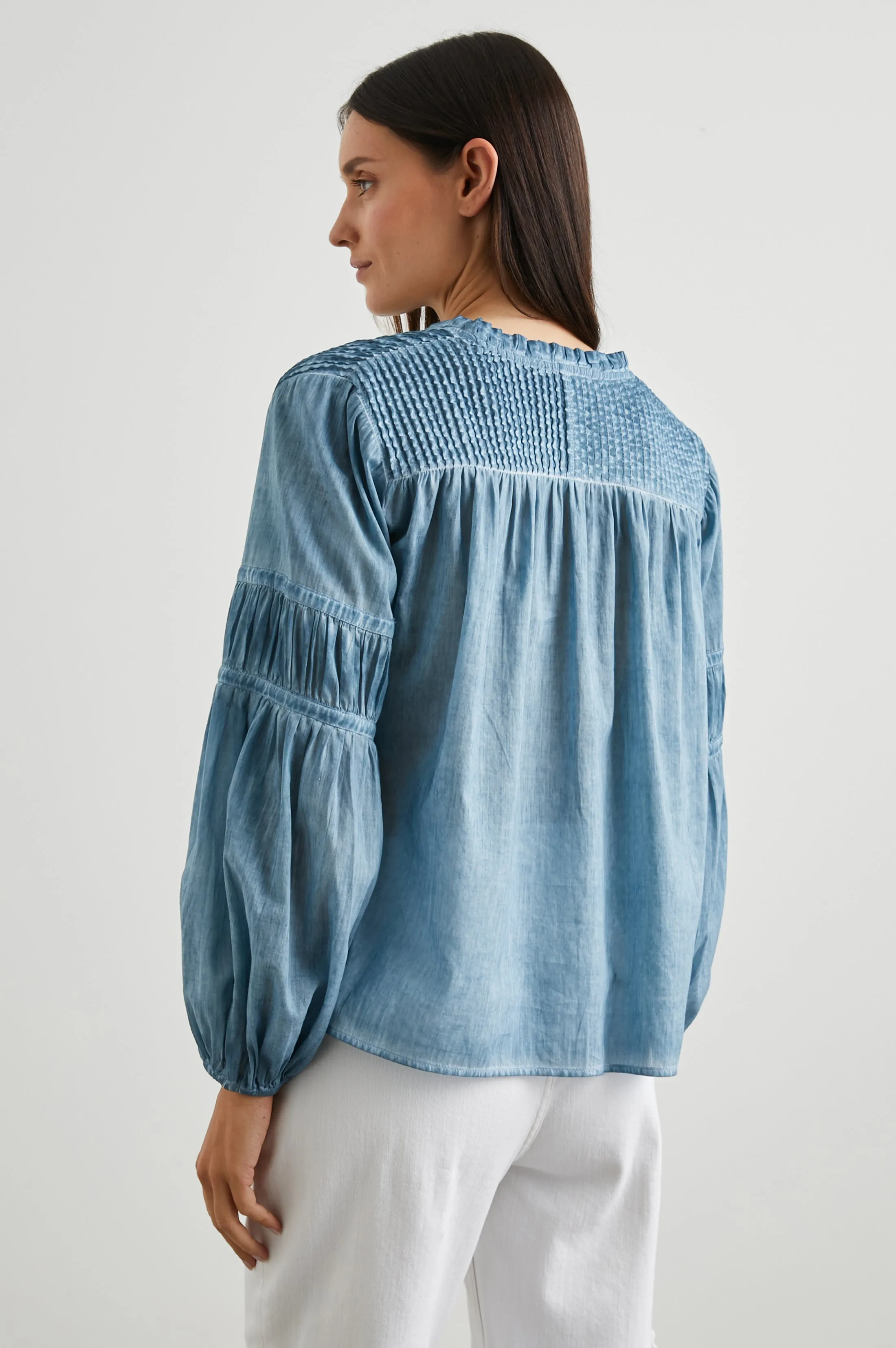 MARLI TOP - FADED BLUE sold by Rails product image thumbnail 5