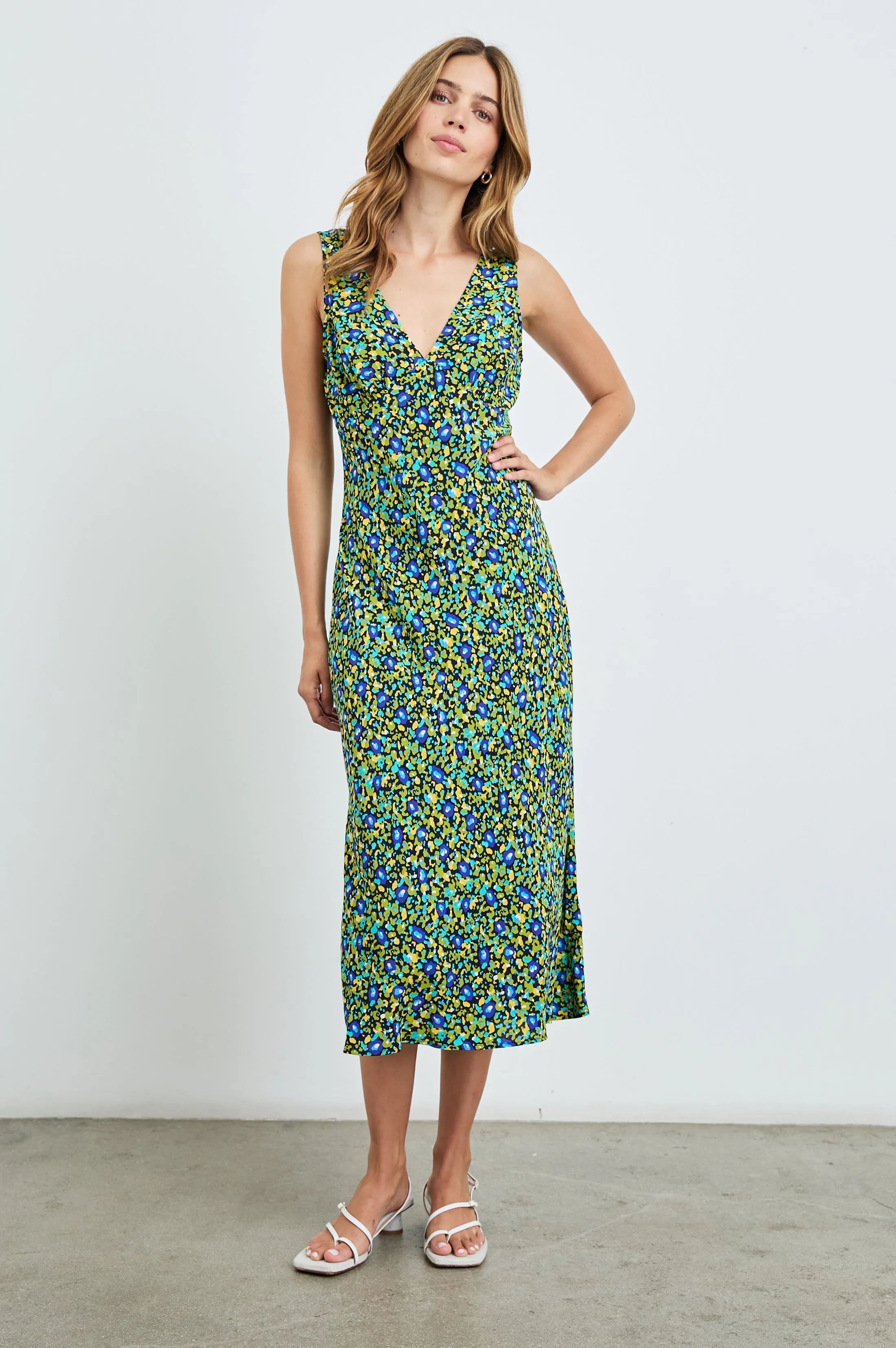 AUDRINA DRESS - ABSTRACT GARDEN sold by Rails