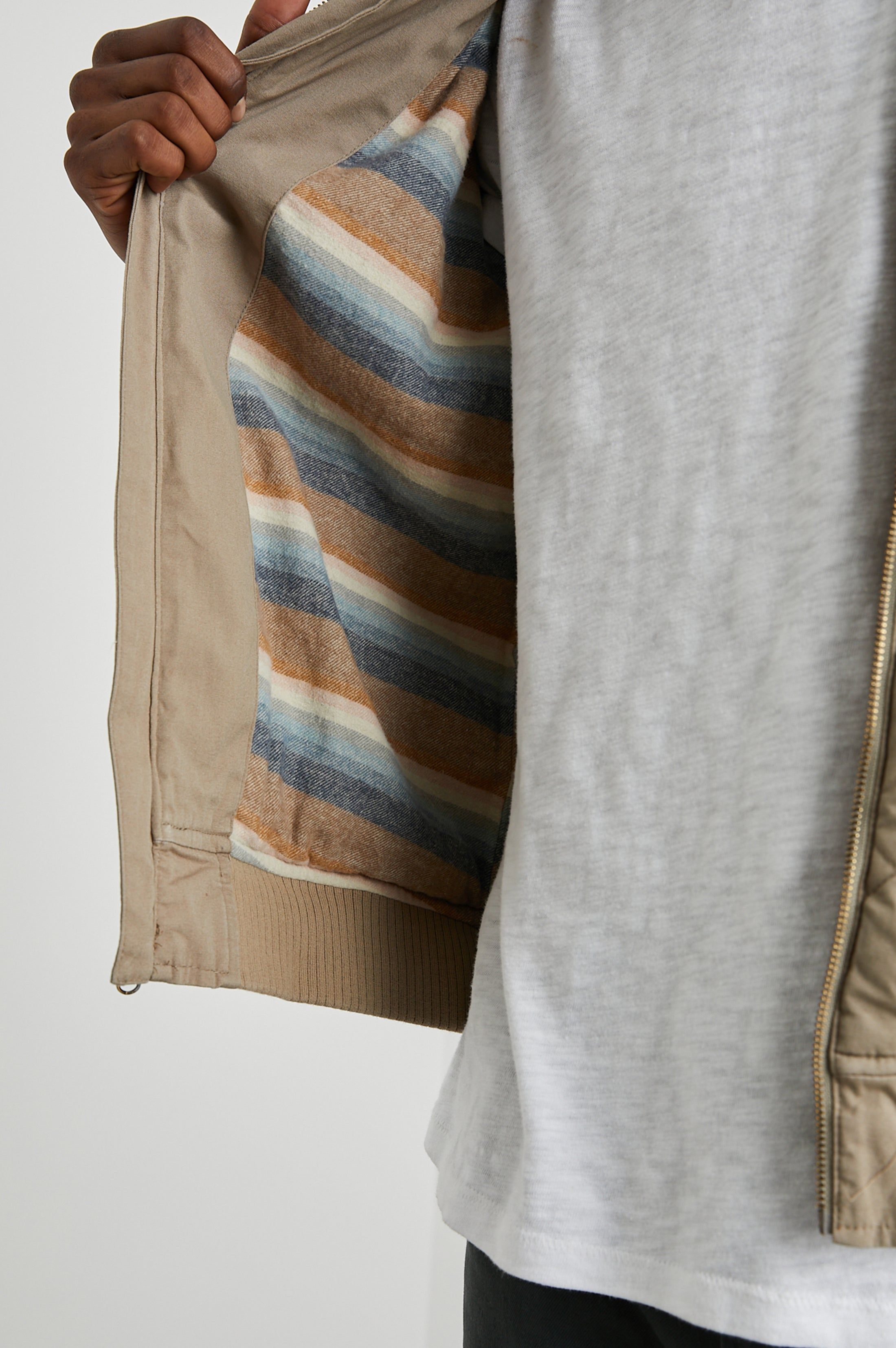 PENINSULA JACKET - VINTAGE KHAKI sold by Rails product image thumbnail 2